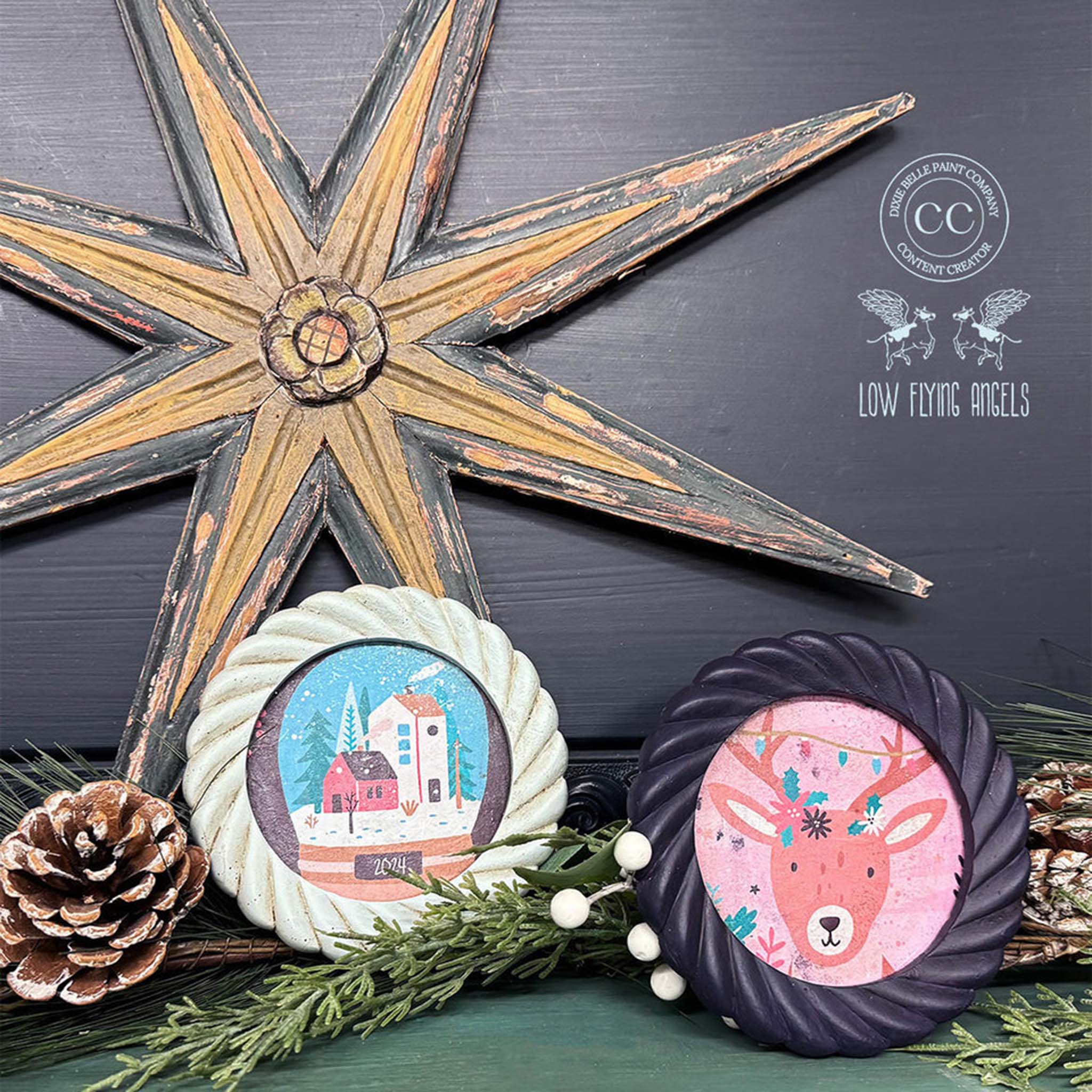 Belles & Whistles - Jolly Jingles Decoupage Paper (A4 Size, Set of 4 Designs) - Image 3
