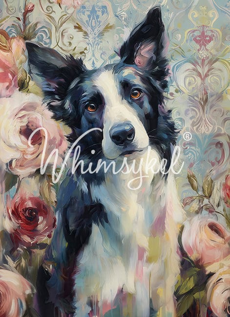 Whimsykel - Border Collie Decoupage Paper (21x29 Size)