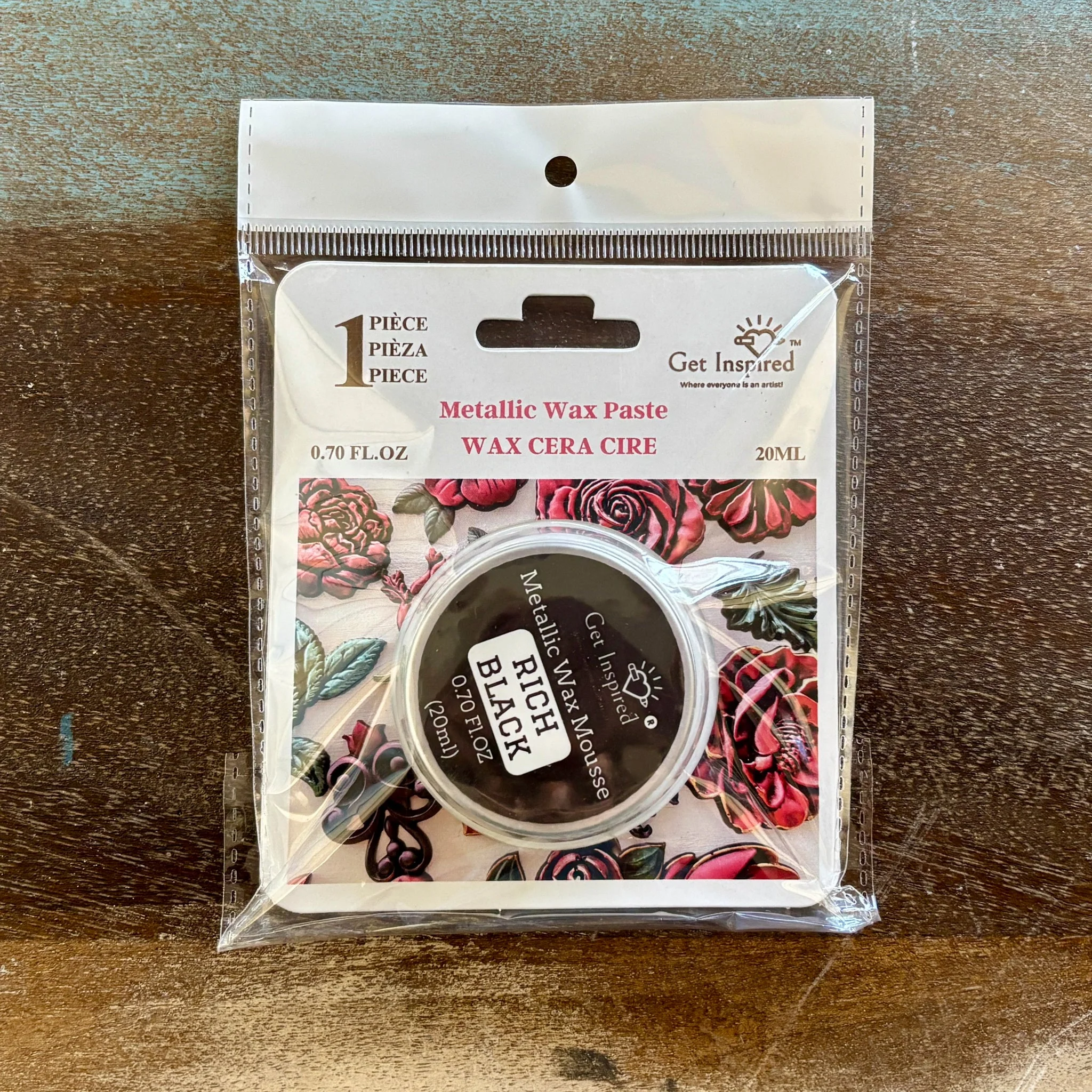 Dadarkar Art - Rich Black Metallic Wax Paste Mousse (20 ml) - Image 4