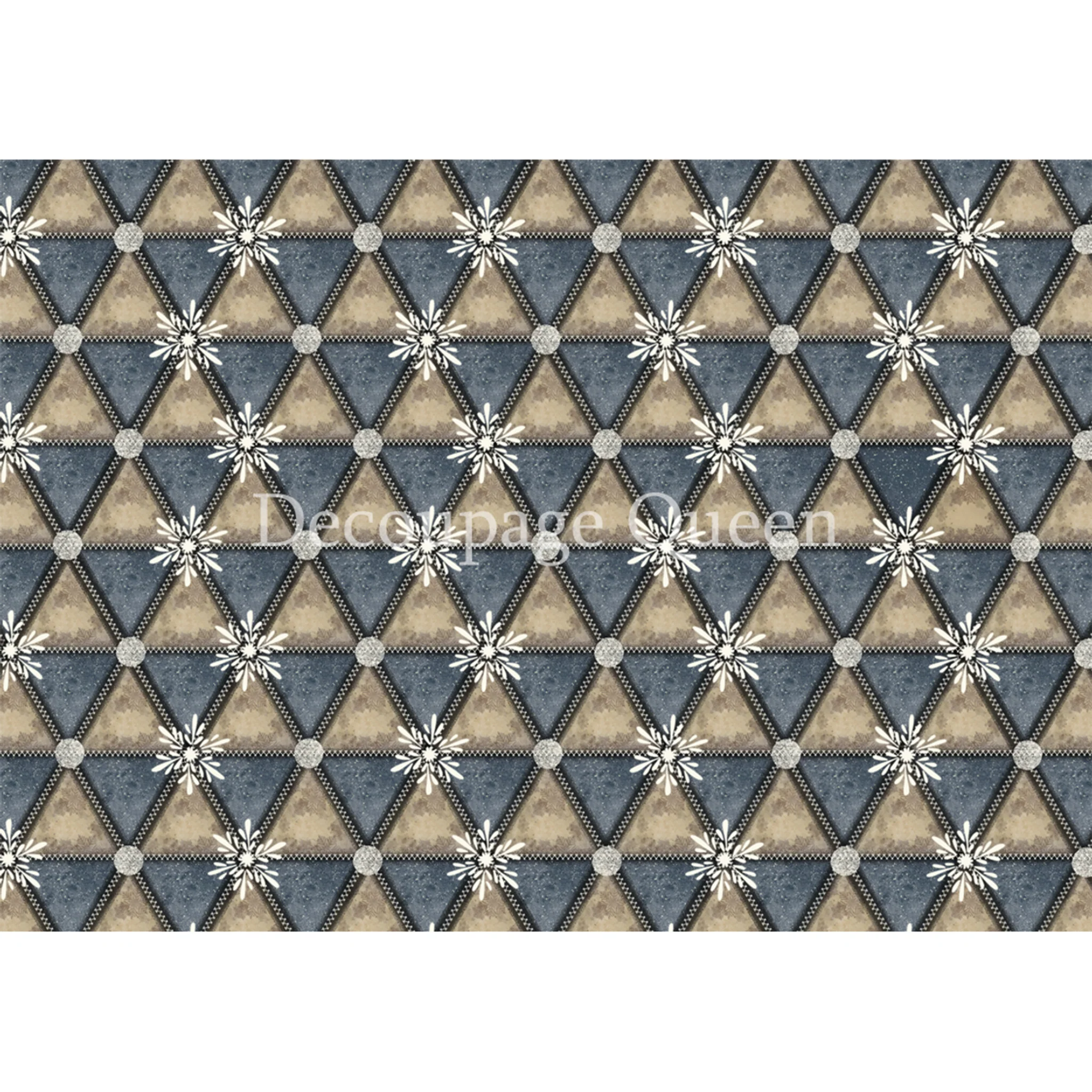 Decoupage Queen - Geometric Winter Decoupage Paper (A3 Size) - Image 3