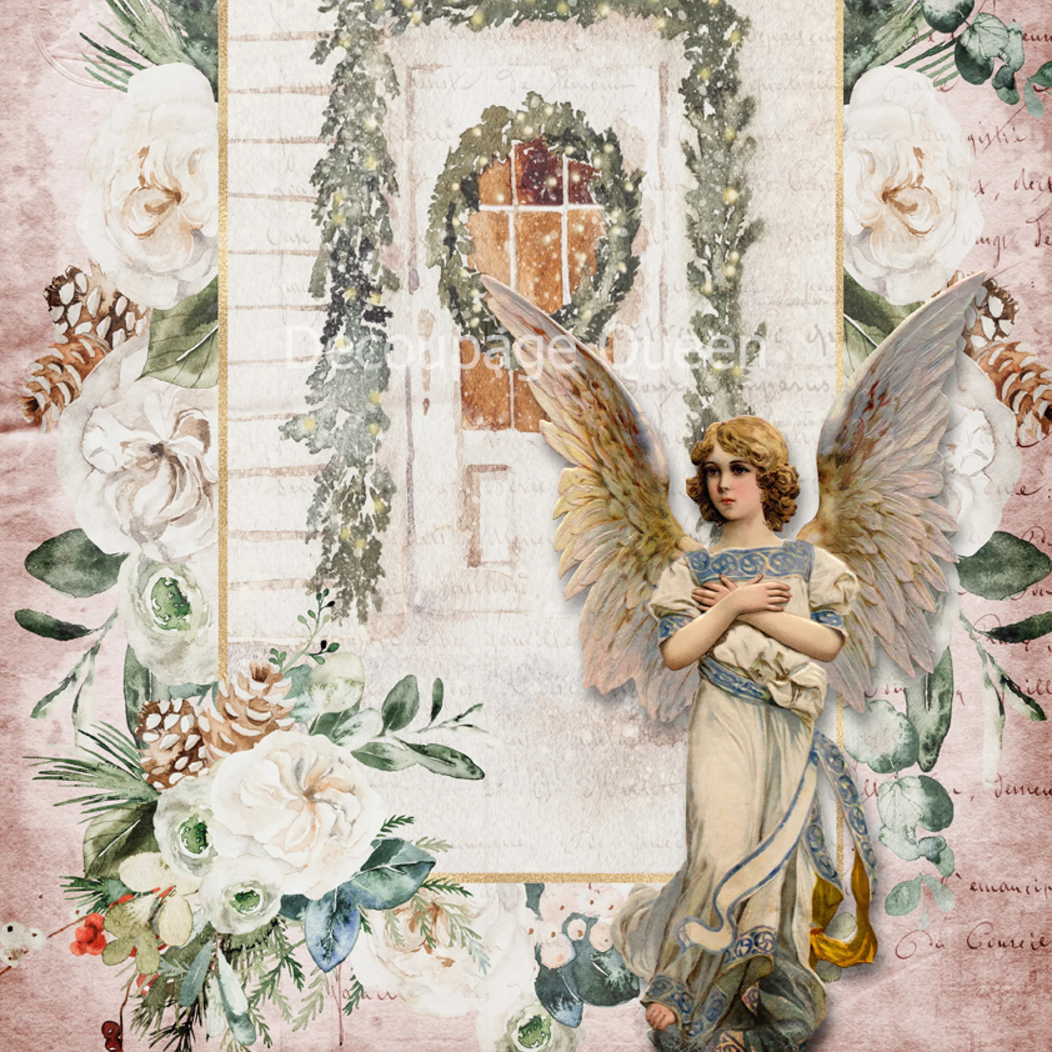 Decoupage Queen - A Bright Christmas Decoupage Paper (A3 Size)