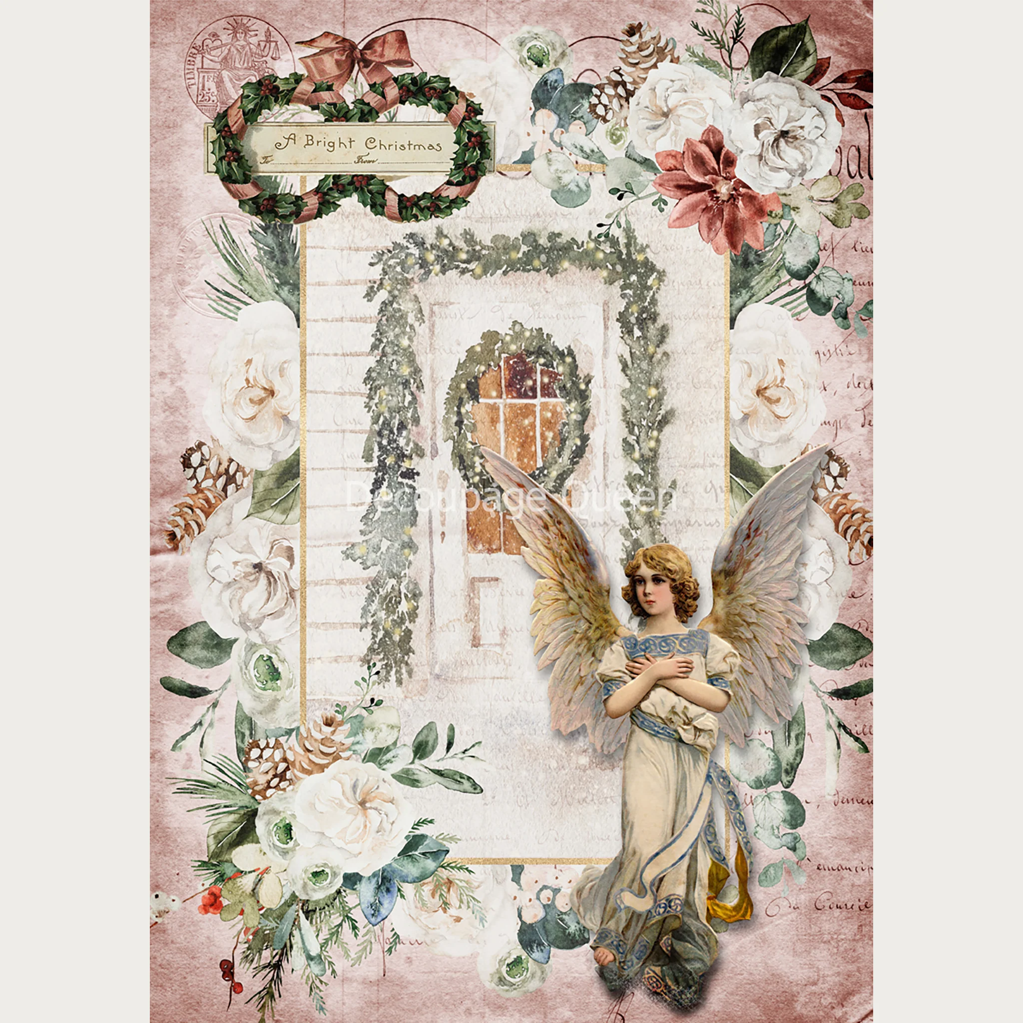 Decoupage Queen - A Bright Christmas Decoupage Paper (A3 Size) - Image 2