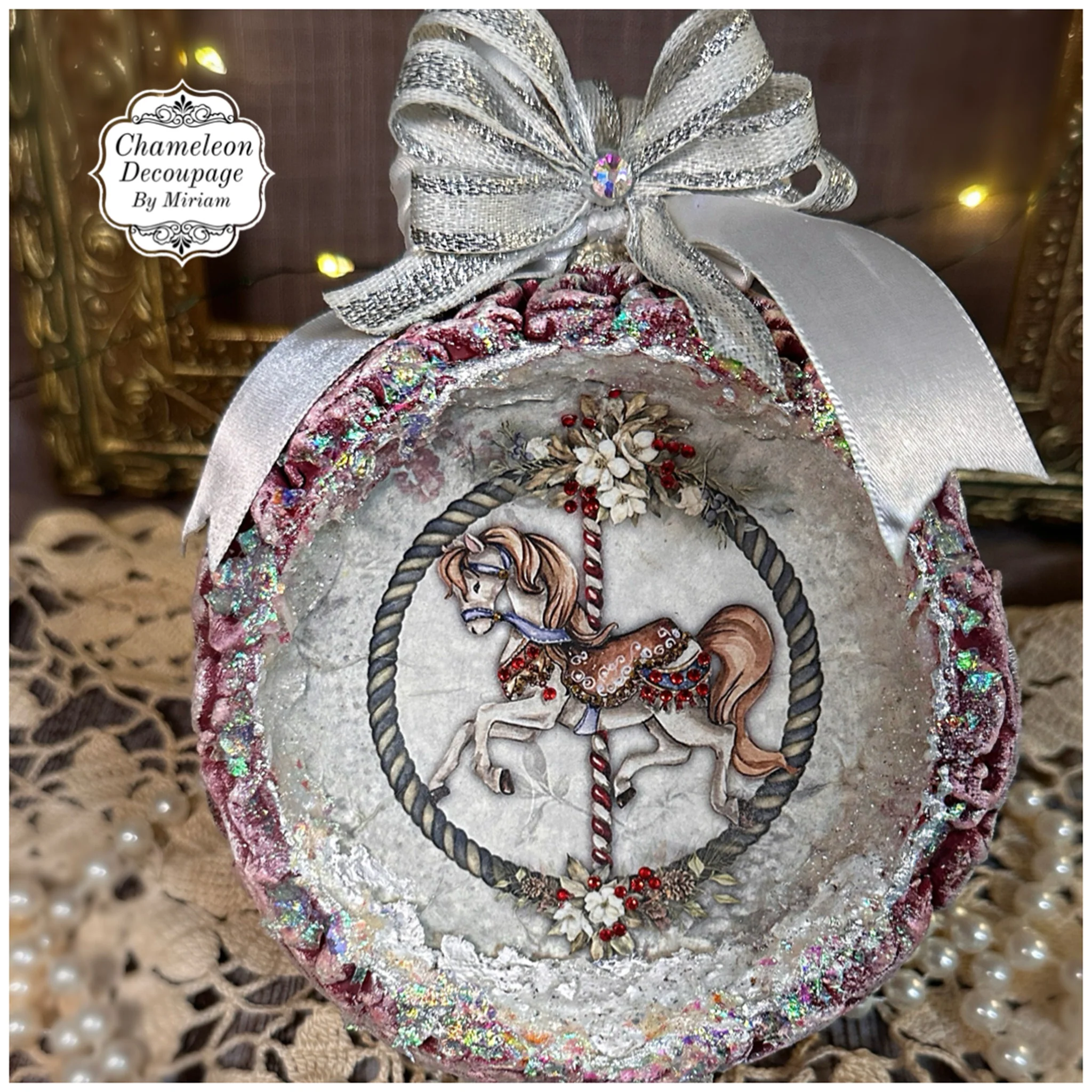 Decoupage Queen - Carousel 1 Decoupage Paper (A3 Size) - Image 4