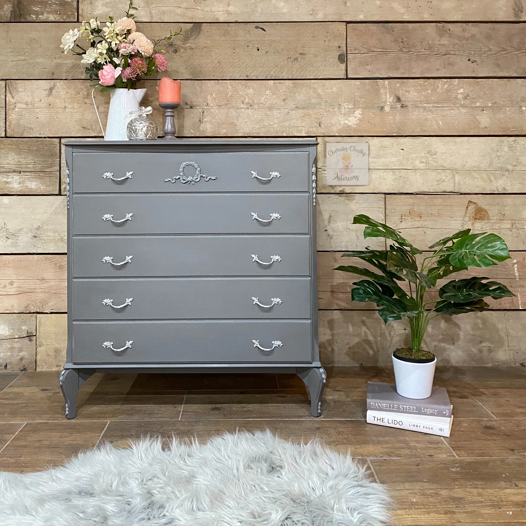 Dixie Belle Chalk Mineral Paint – Hurricane Gray (Available in 5 Sizes) - Image 5