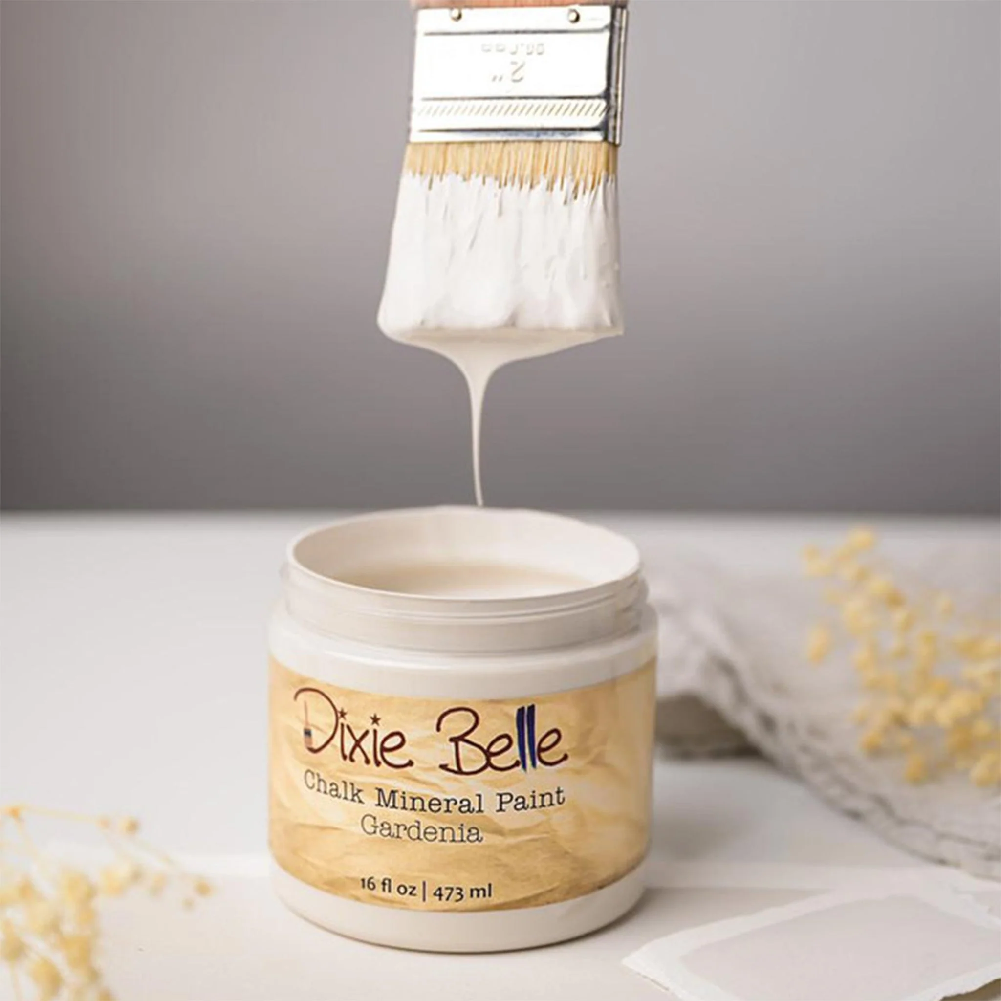 Dixie Belle Chalk Mineral Paint – Gardenia (All Sizes) - Image 4