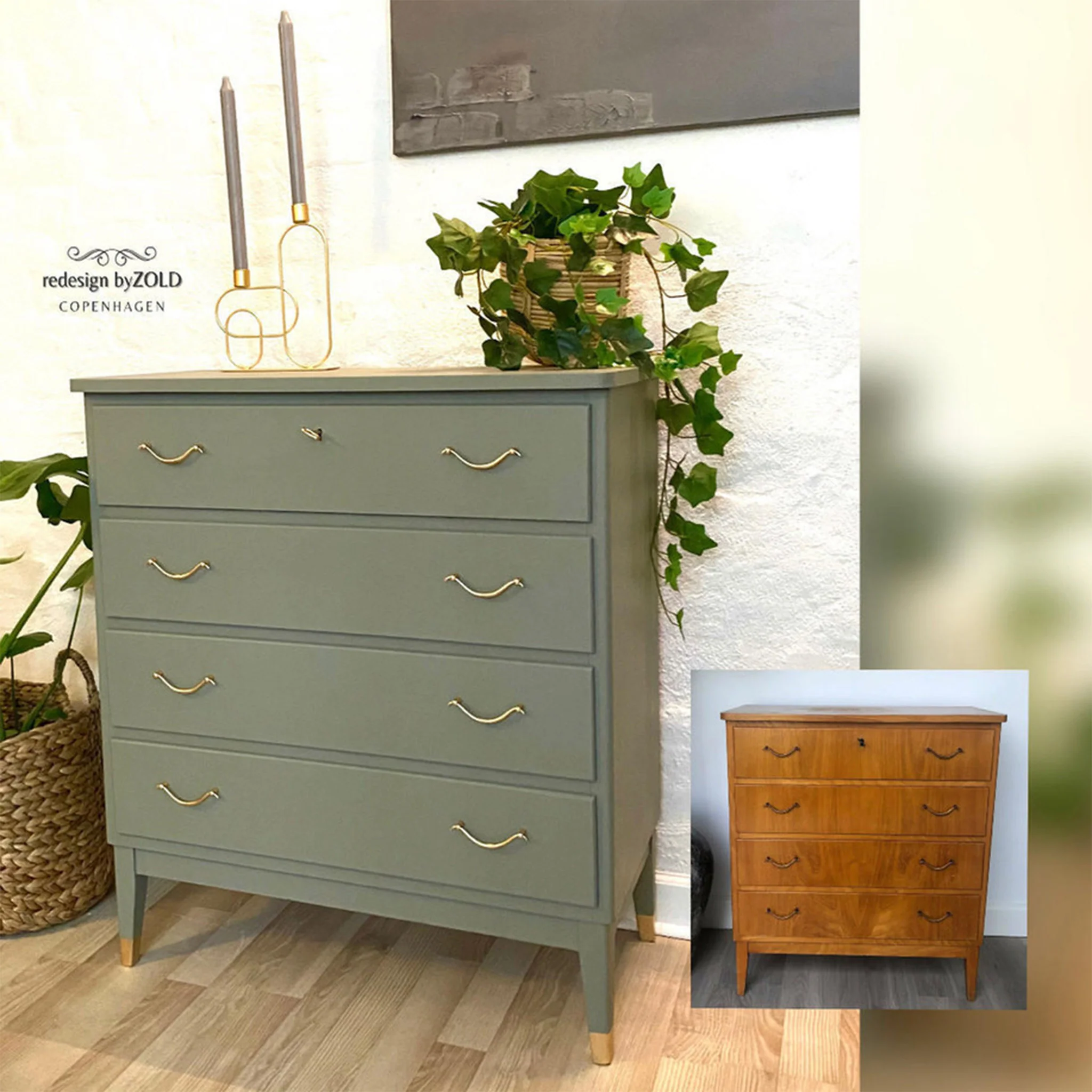 Dixie Belle Hampton Olive Silk All-in-One | Furniture Paint - Image 4
