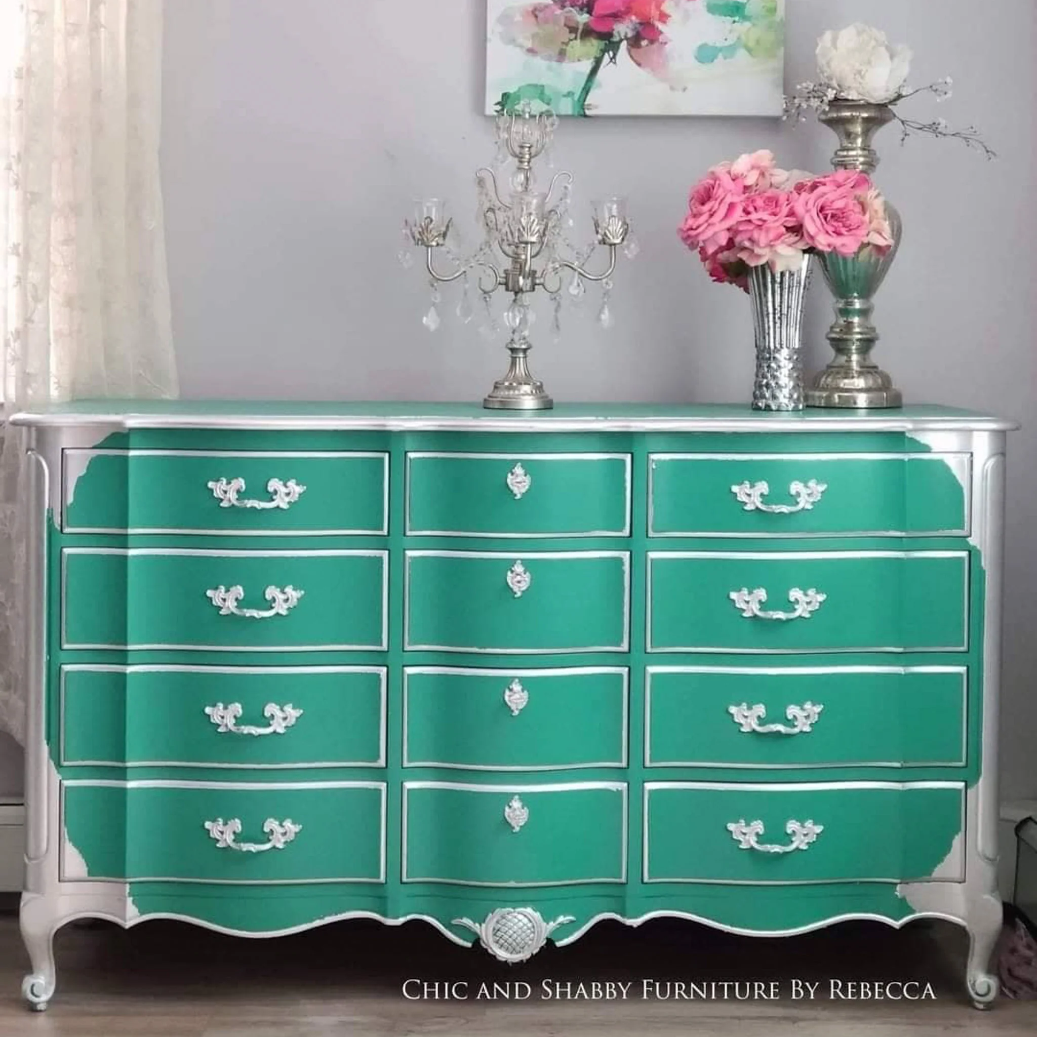 Dixie Belle Paint Mermaid Tail | Teal Chalk Mineral Paint (4 Sizes) - Image 3