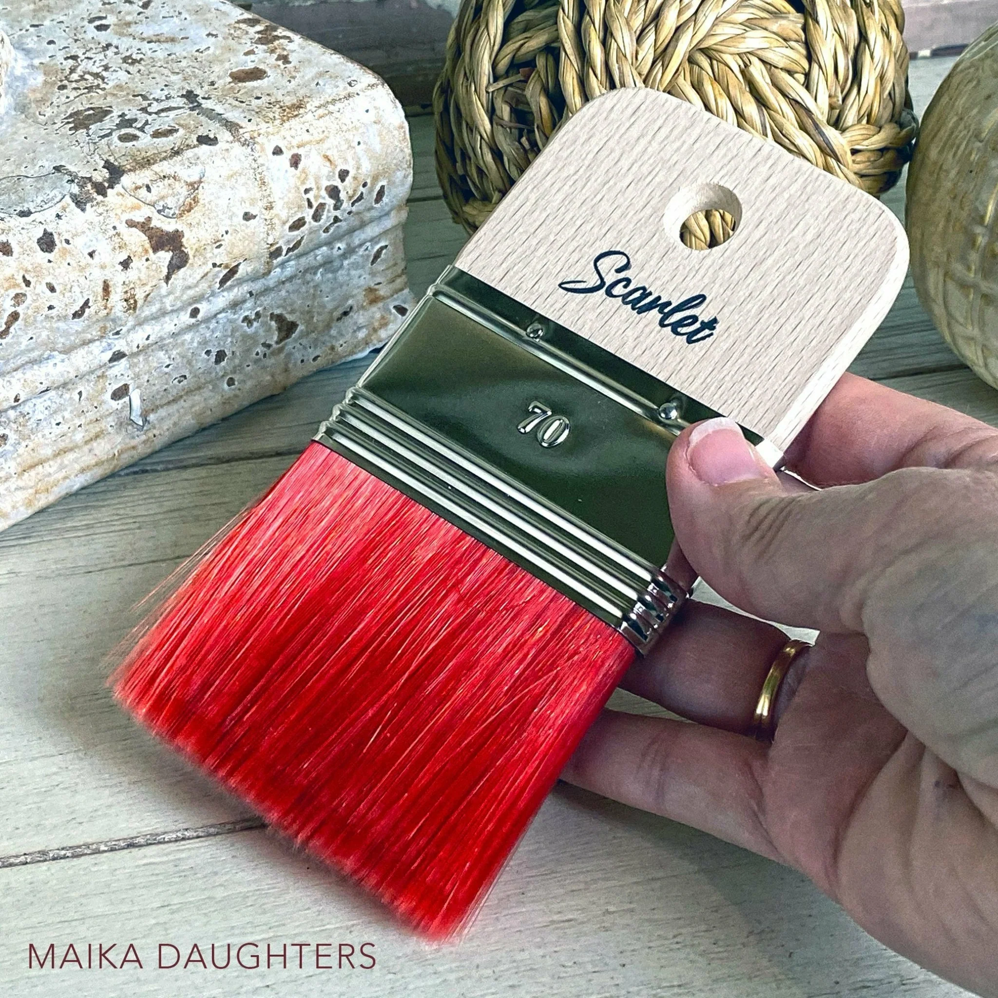 Dixie Belle Paint - Scarlet Paint Brush - Image 3