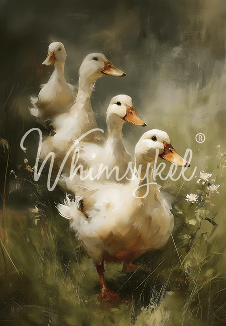 Whimsykel - Ducks in a Row Decoupage Paper (21x29 Size) - Image 3