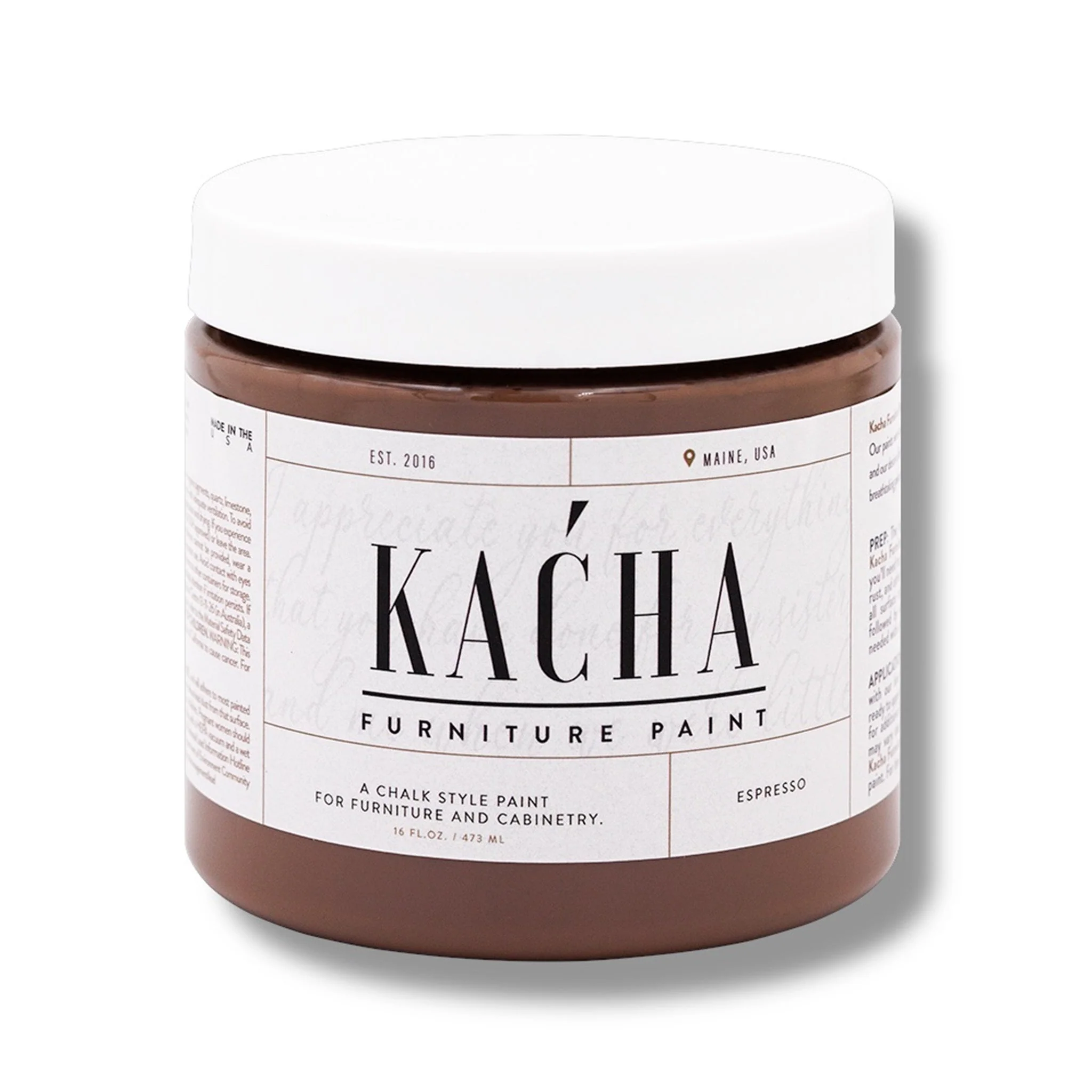 KACHA Furniture Paint - Espresso Brown | Elegant Matte Finish (Available in 2 Sizes) - Image 3