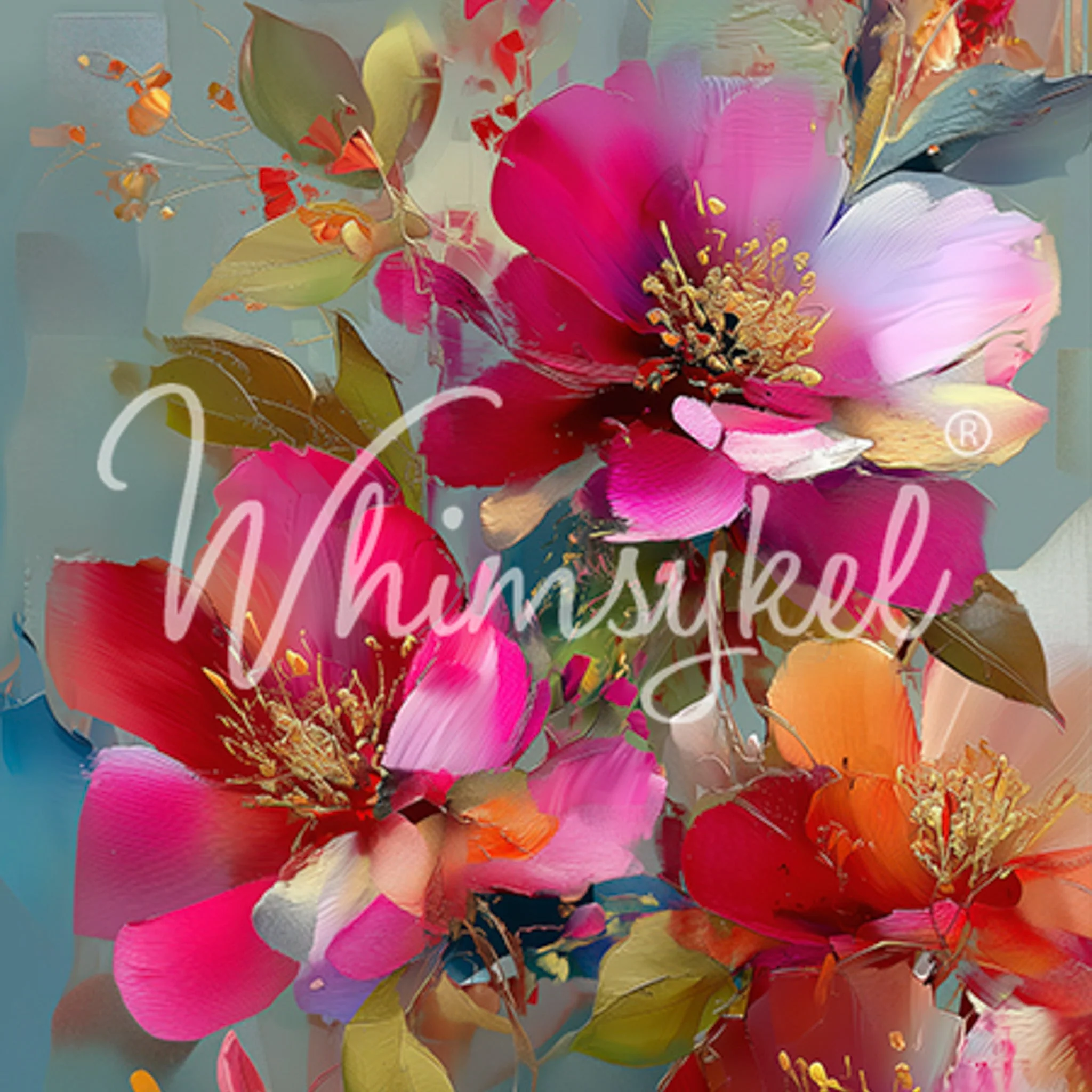 Whimsykel - Fully Alive Flowers Decoupage Paper (21x29 Size) - Image 3