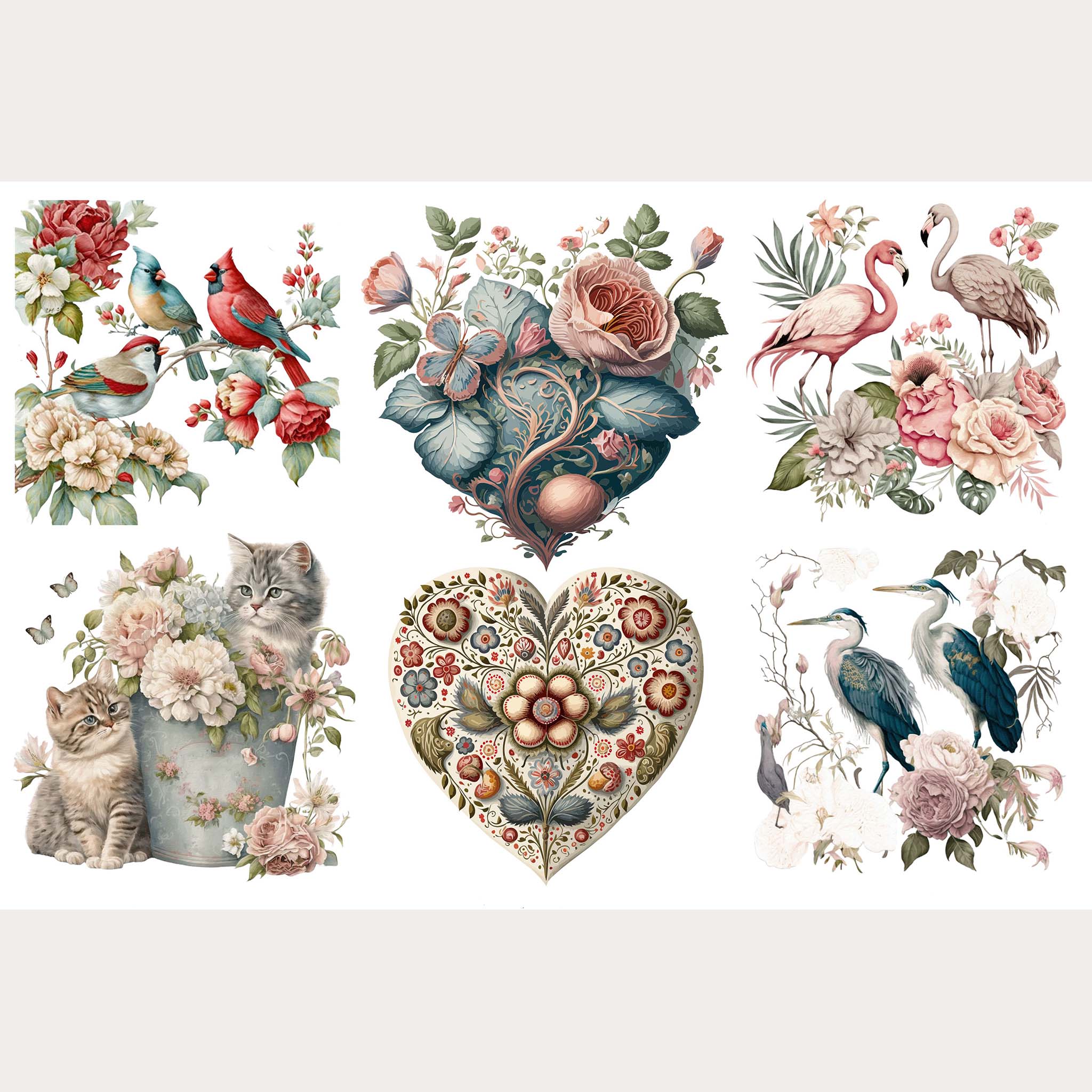 Dadarkar Art - Unspoken Bond Small Furniture Transfer (3 Sheets, 6x12 Each) - Image 2