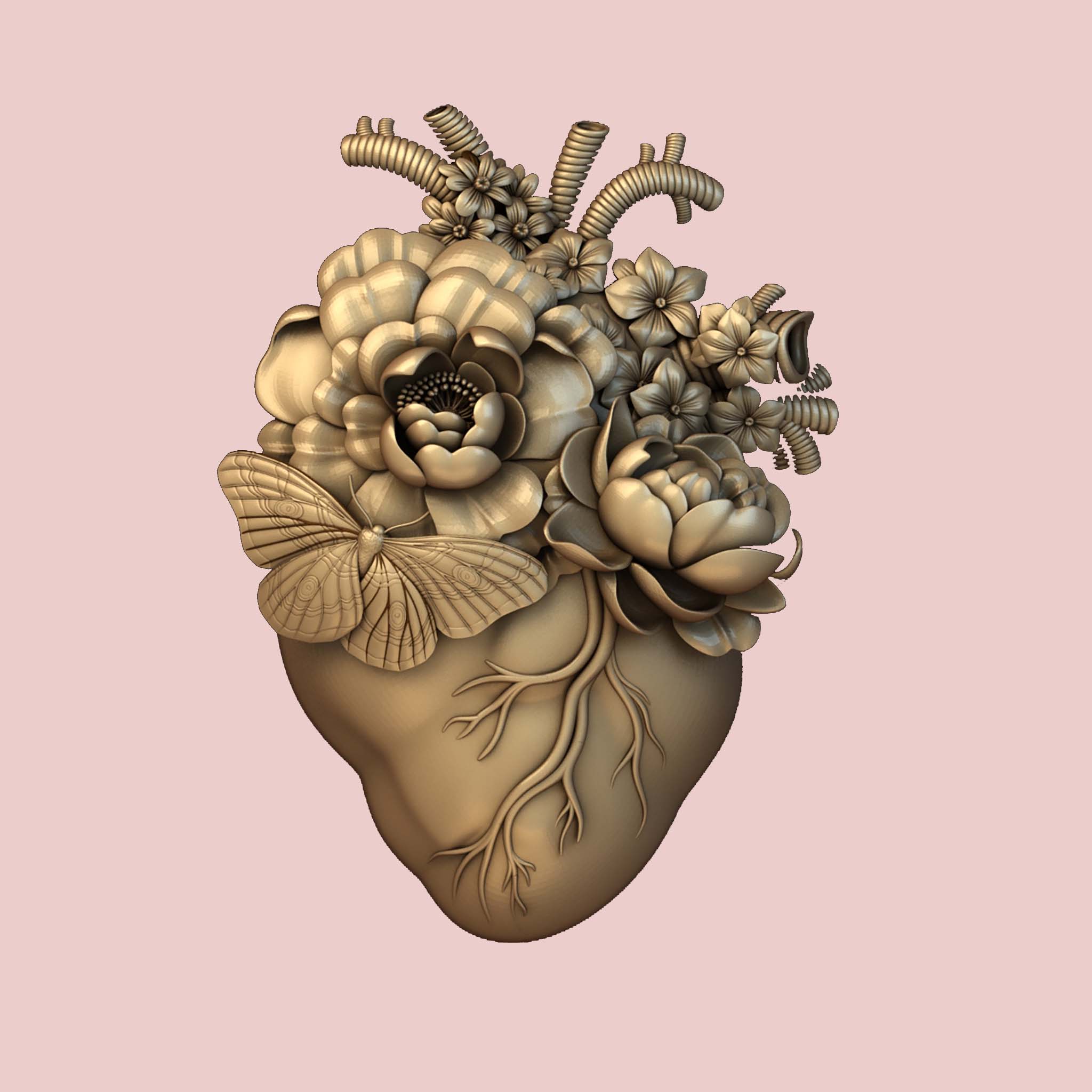 Dadarkar Art - Blooming Heart Silicone Mold - Image 7