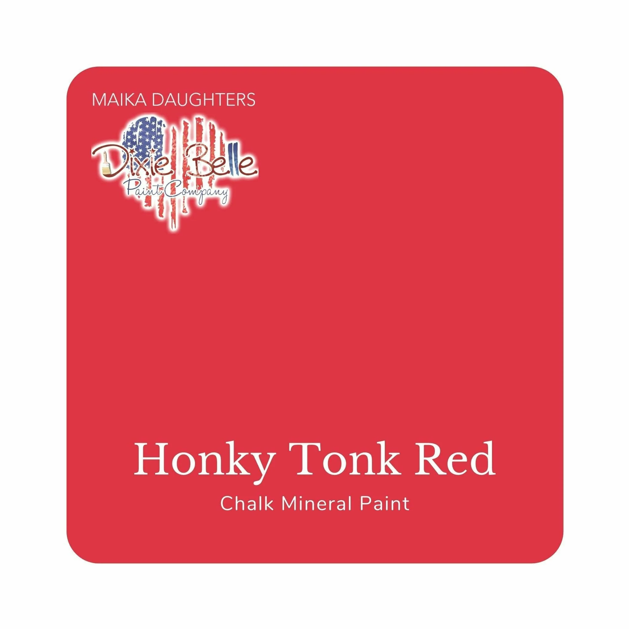 Dixie Belle Chalk Mineral Paint – Honky Tonk Red (Available in 3 Sizes) - Image 4