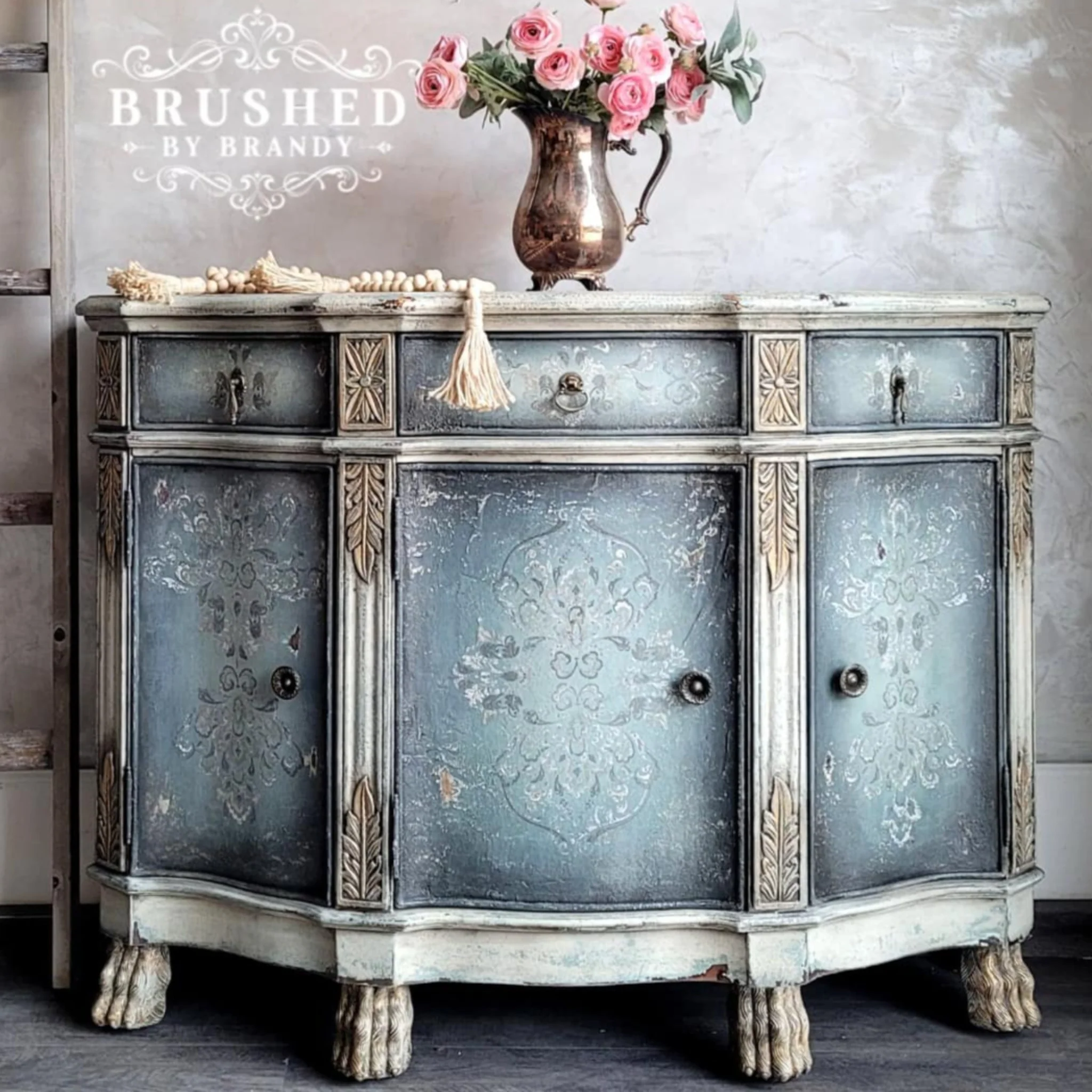 ReDesign with Prima - Dana Damask by KACHA Furniture Transfer (24x35 Size) - Image 6
