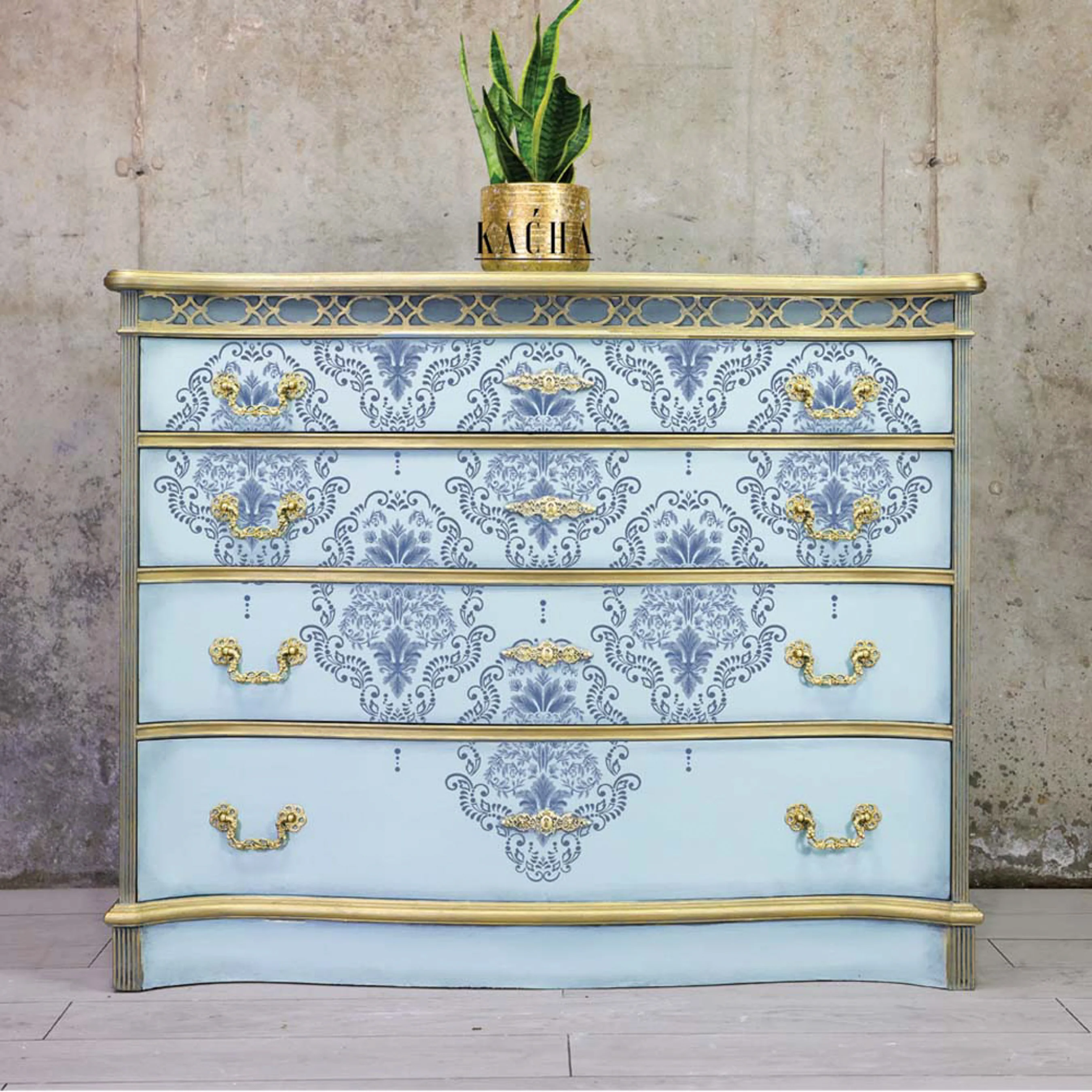 ReDesign with Prima - Dana Damask by KACHA Furniture Transfer (24x35 Size) - Image 9