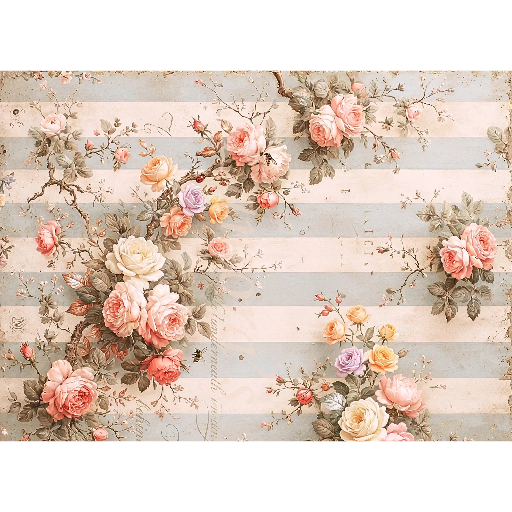 Lamora - Vintage Garden Decoupage Paper (21x29 & 14x20) - Image 3