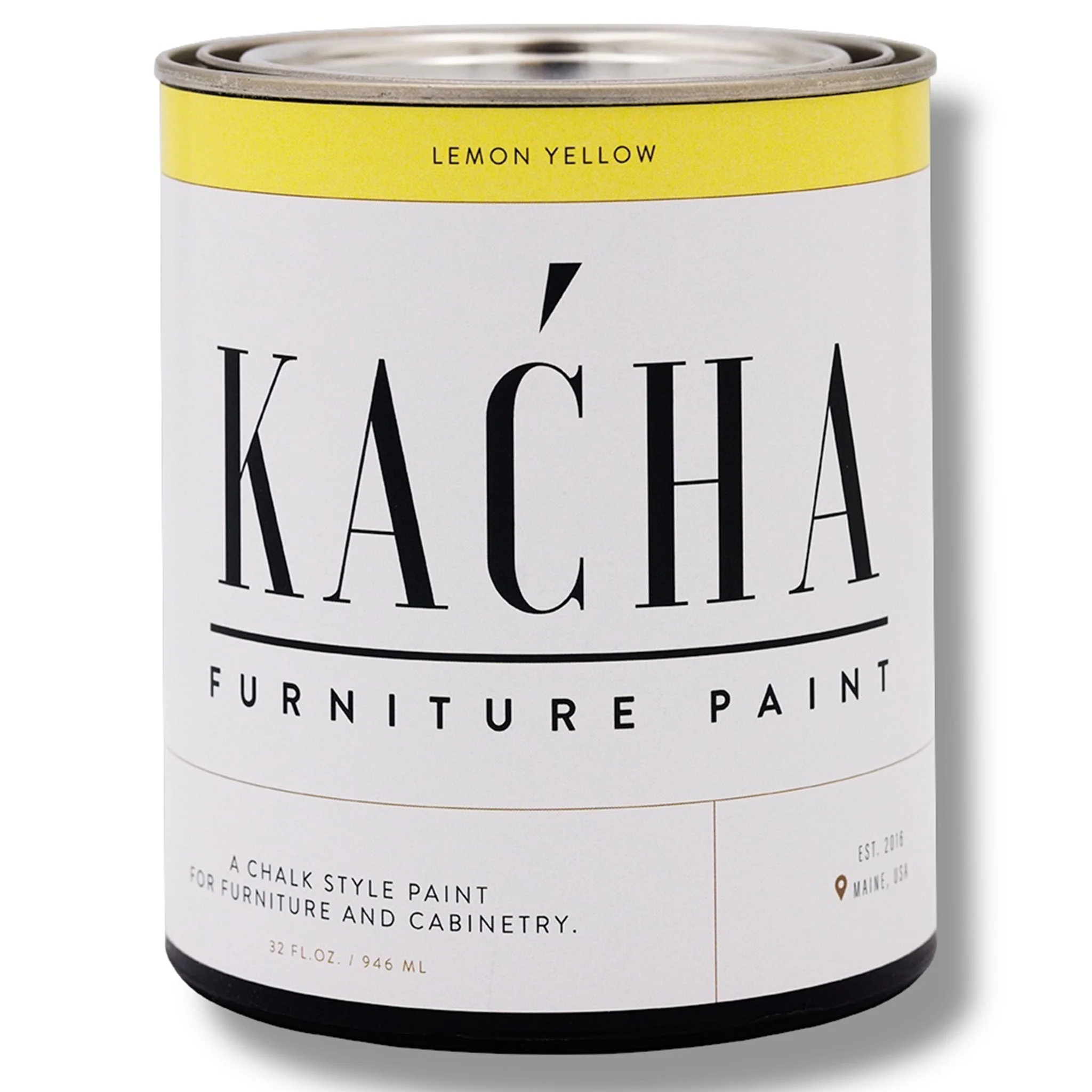 KACHA Furniture Paint - Lemon Yellow | Elegant Matte Finish (Available in 2 Sizes) - Image 6