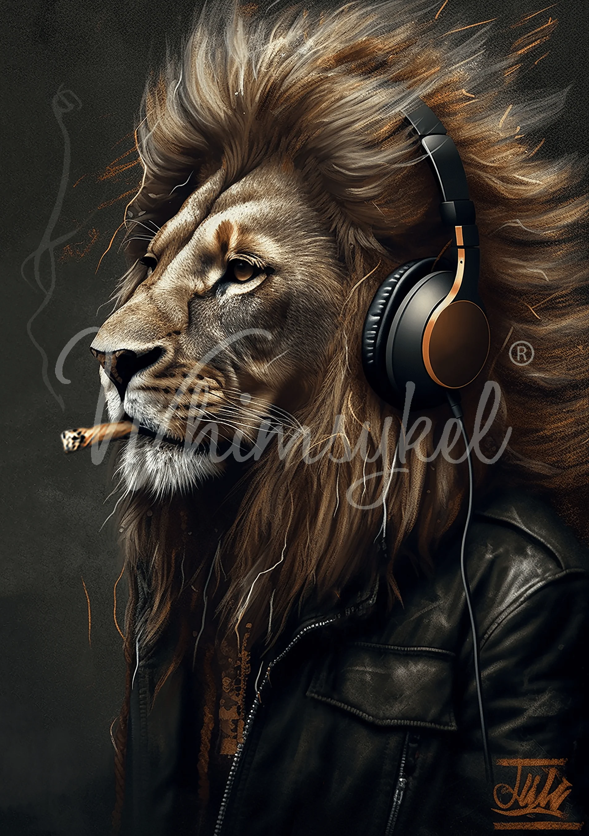 Whimsykel - Leonardo Lion Decoupage Paper (21x29, 14x20) - Image 3