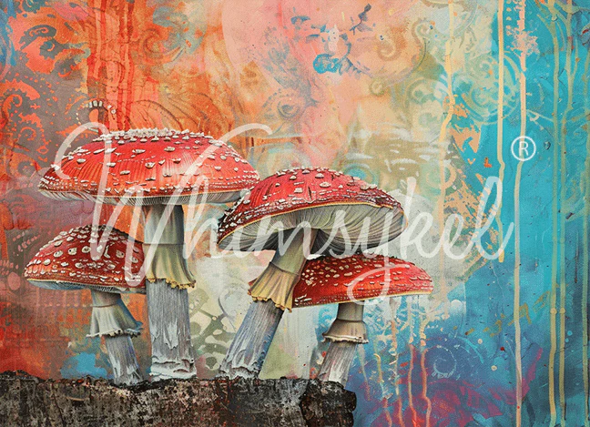 Whimsykel - Magic Schroom Decoupage Paper (3 Sizes) - Image 4