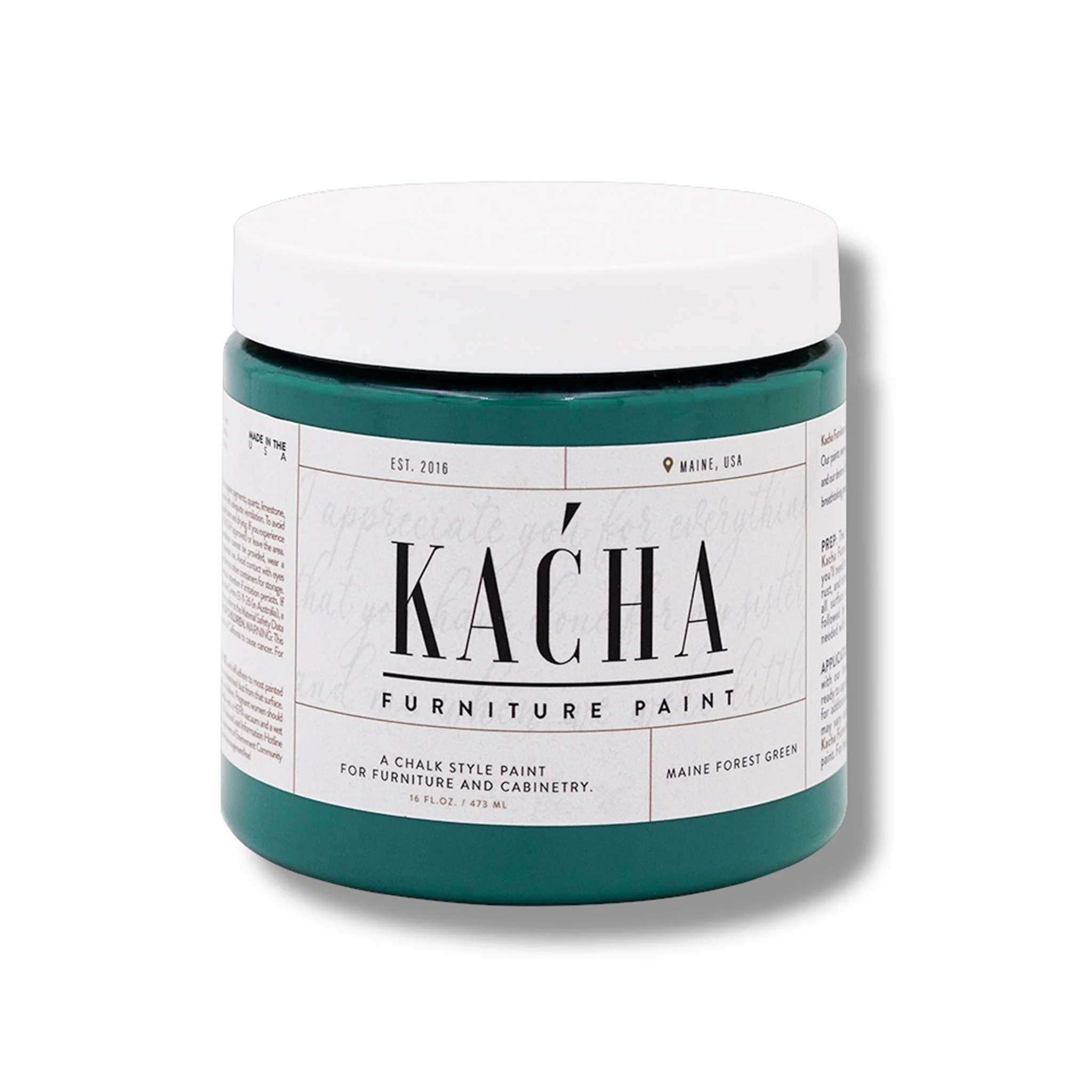 KACHA Furniture Paint - Maine Forest Green | Elegant Matte Finish (Available in 2 Sizes) - Image 4