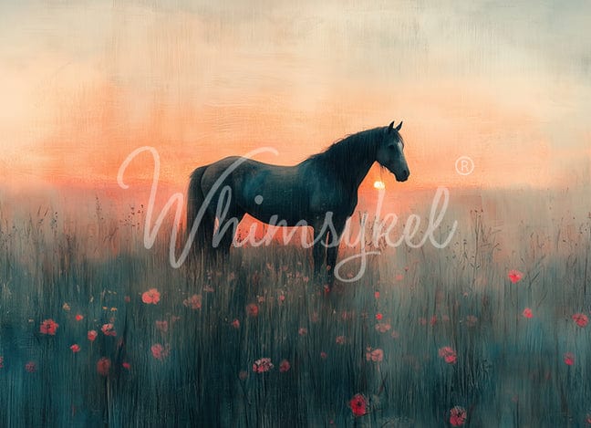 Whimsykel - Meadow Glow Horse Decoupage Paper (21x29, 14x20) - Image 5