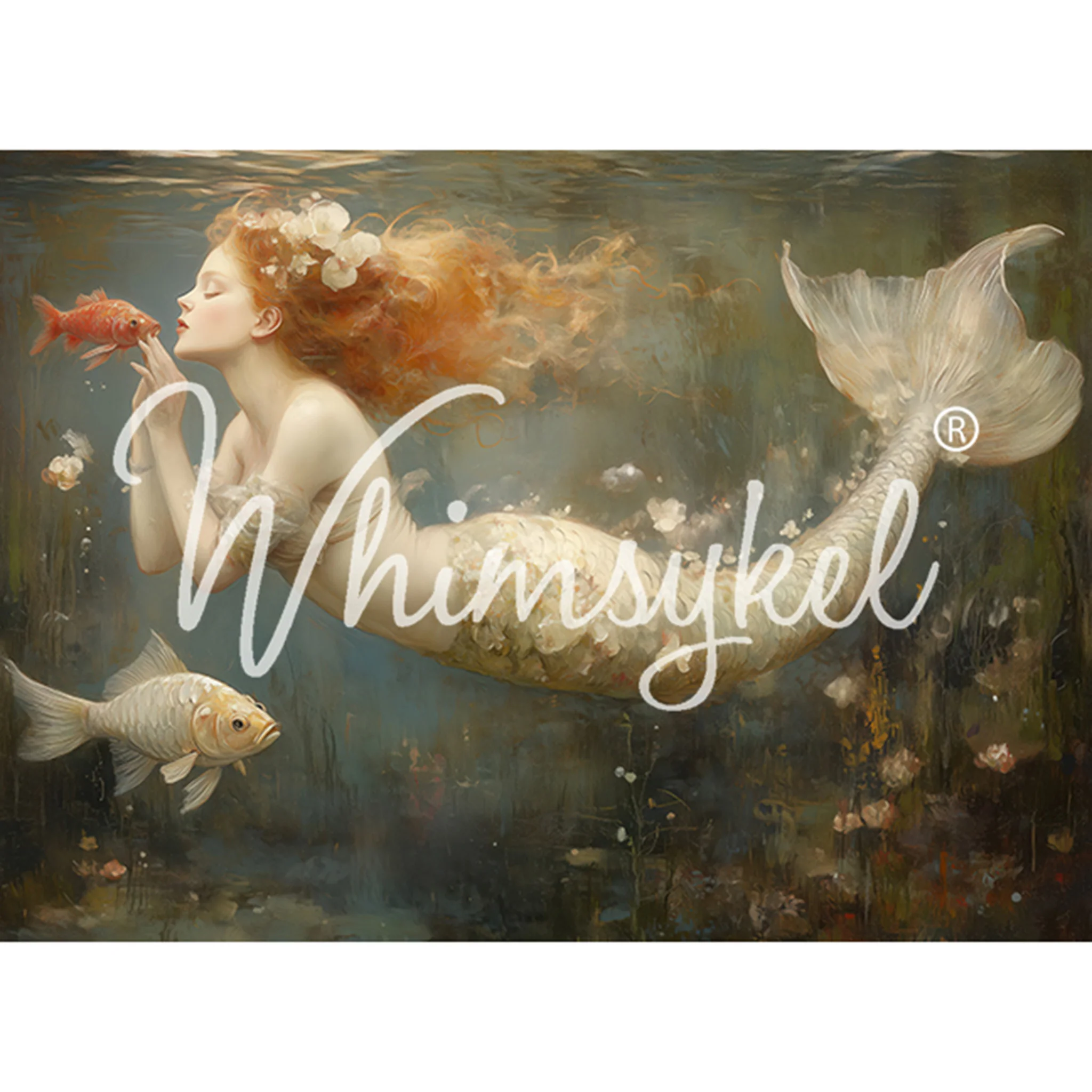 Whimsykel - Mermaid Kisses Decoupage Paper (21x29, 14x20) - Image 3