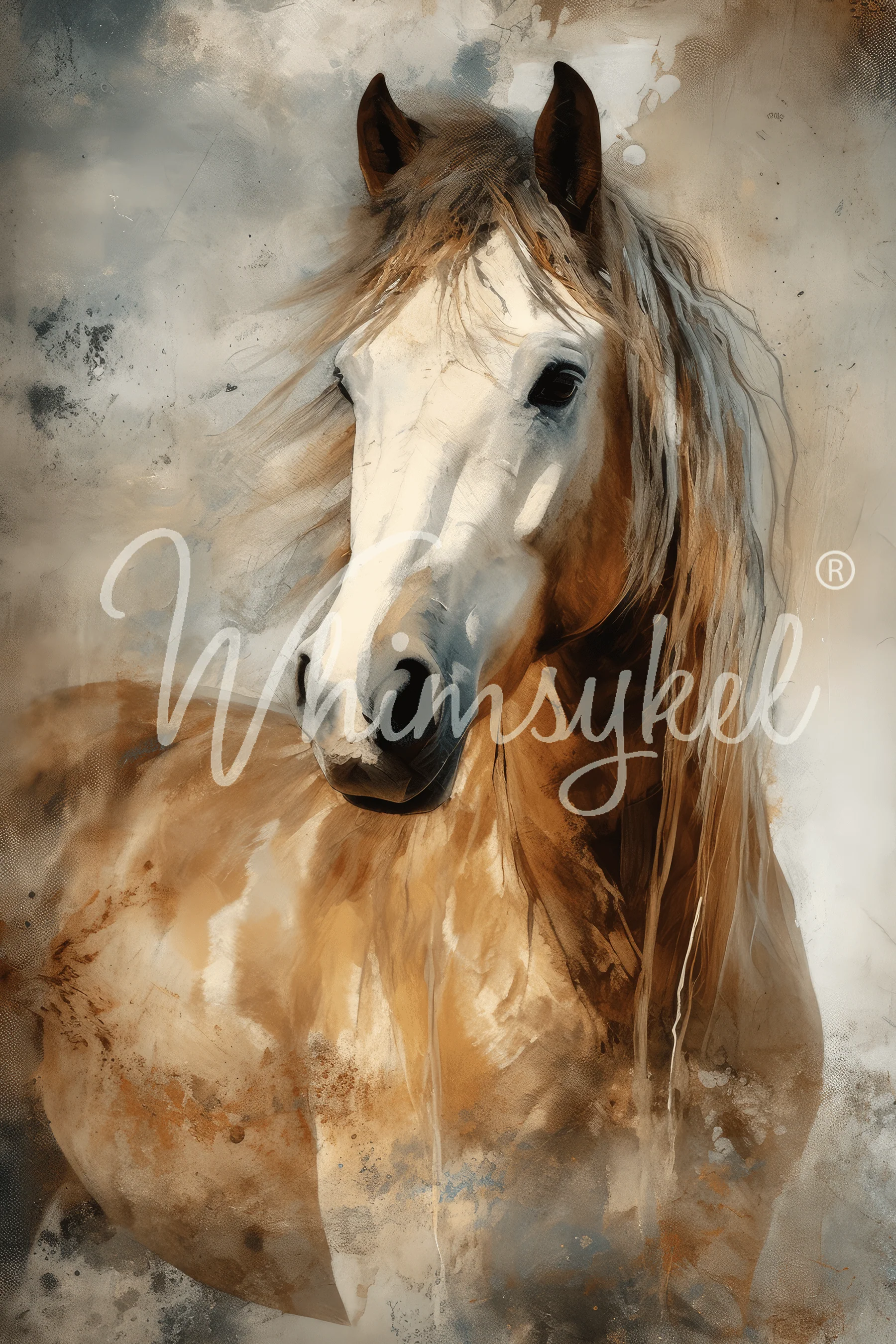 Whimsykel - Moonstone Beauty Decoupage Paper (21x29 Size)