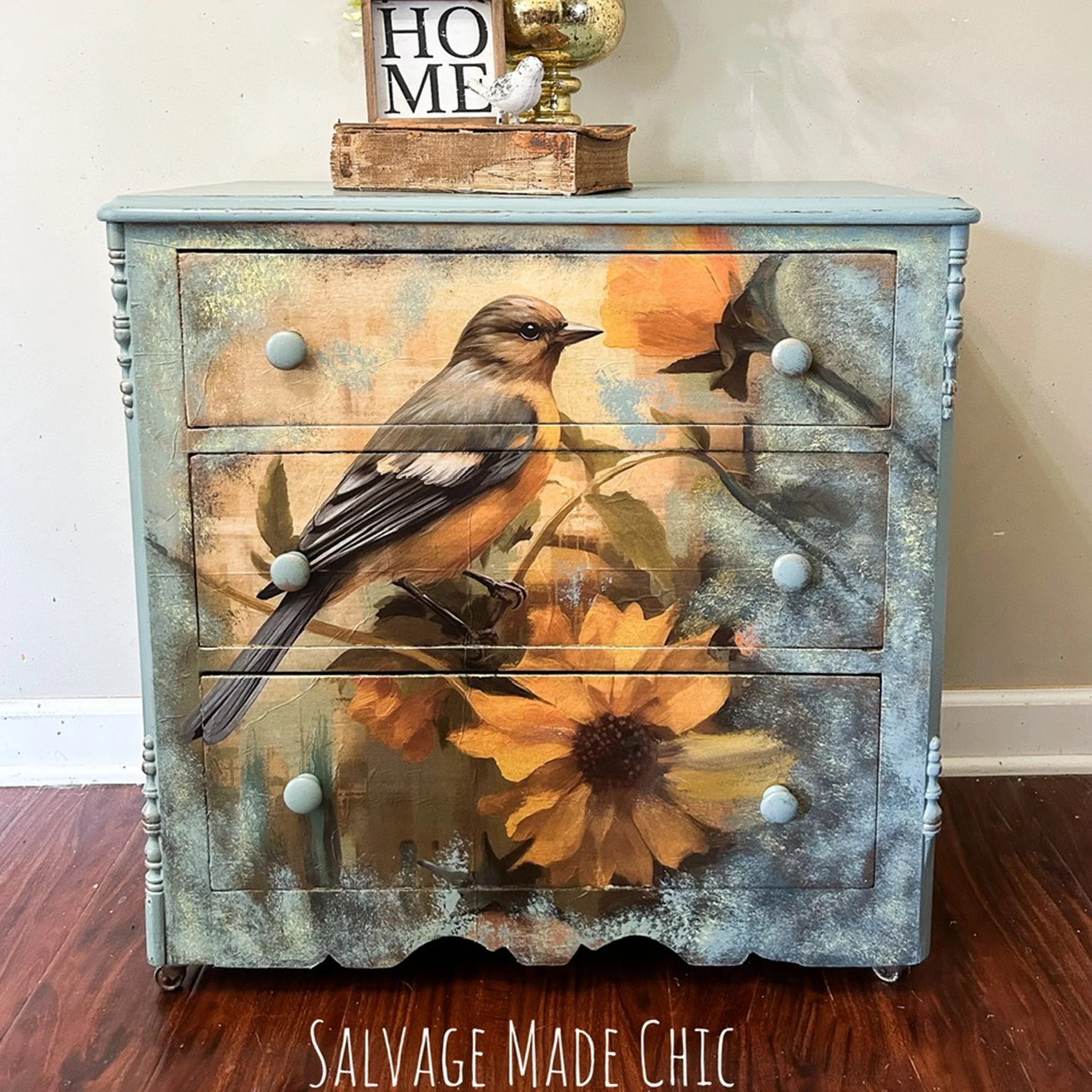 Whimsykel - October Bird Decoupage Paper (21x29, 14x20) - Image 3