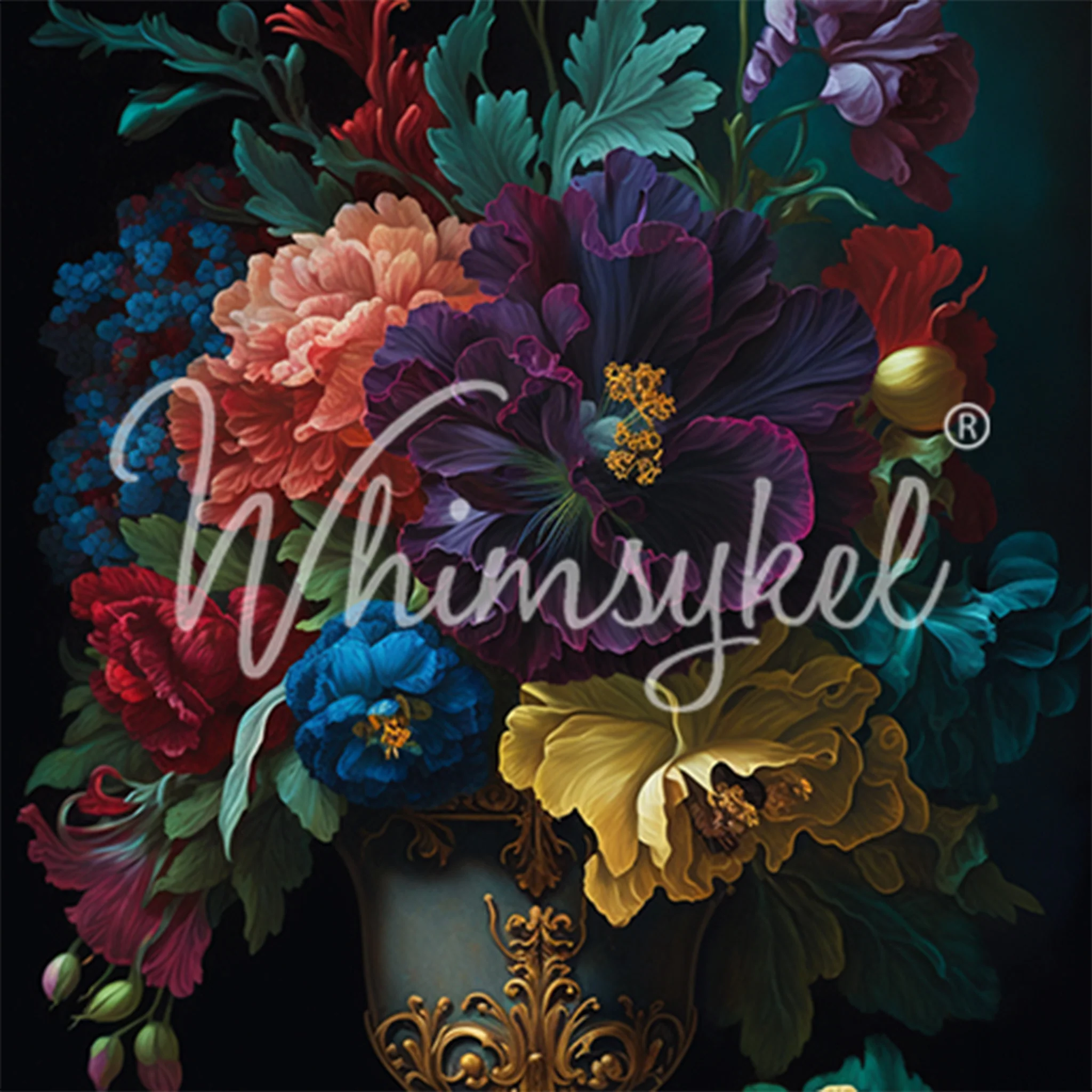 Whimsykel - Opulent Arrangement Decoupage Paper (21x29, 14x20)