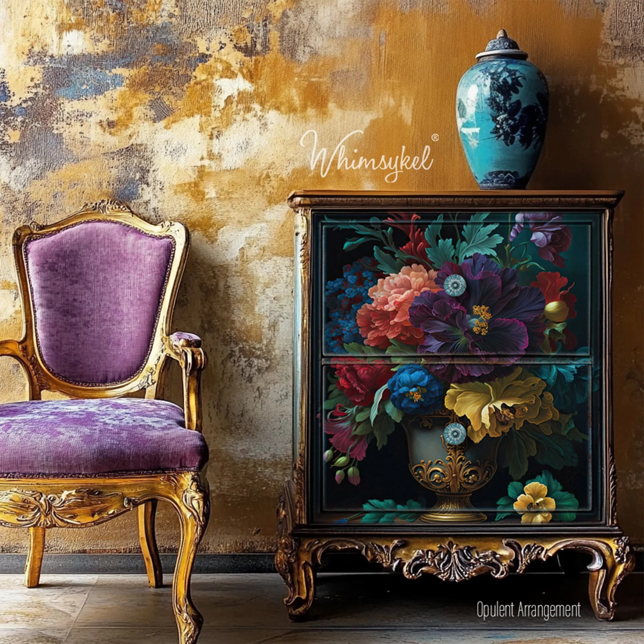 Whimsykel - Opulent Arrangement Decoupage Paper (21x29, 14x20) - Image 2