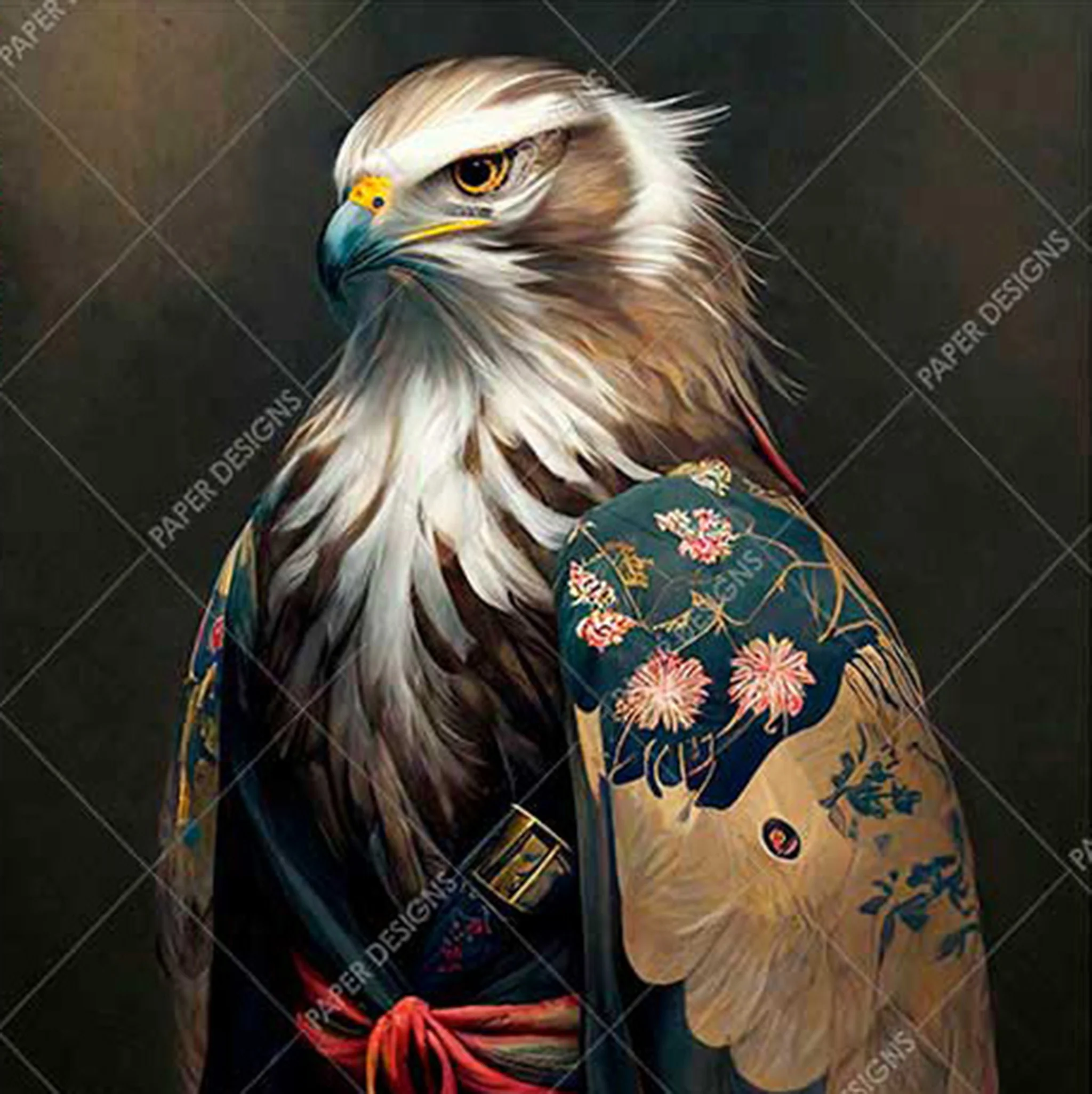 Paper Designs Italy - Regal Eagle Warden Decoupage Paper (A1 Size)