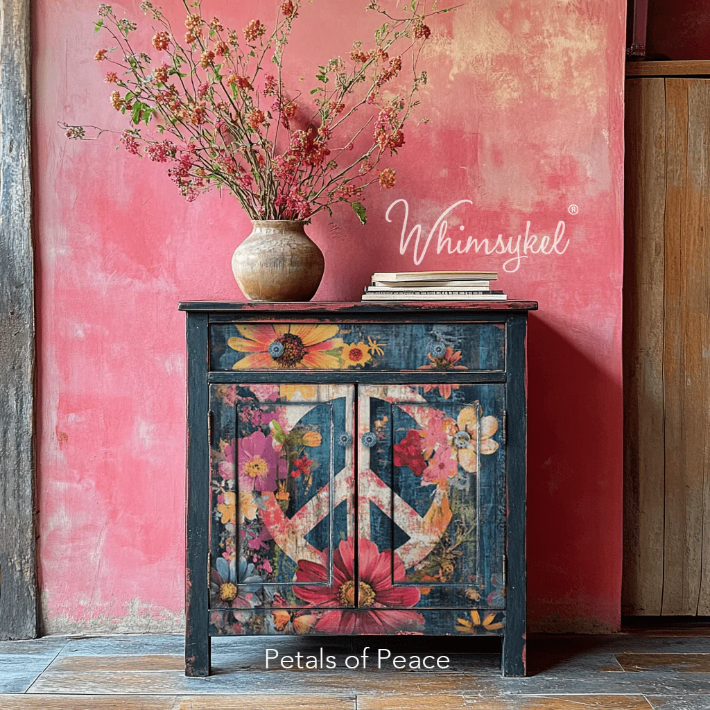 Whimsykel - Petals of Peace Decoupage Paper (21x29 Size) - Image 2