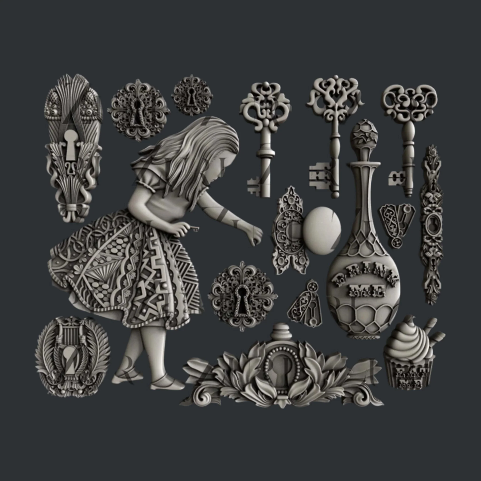 Zuri - Alice's Keys Silicone Mold - Image 5