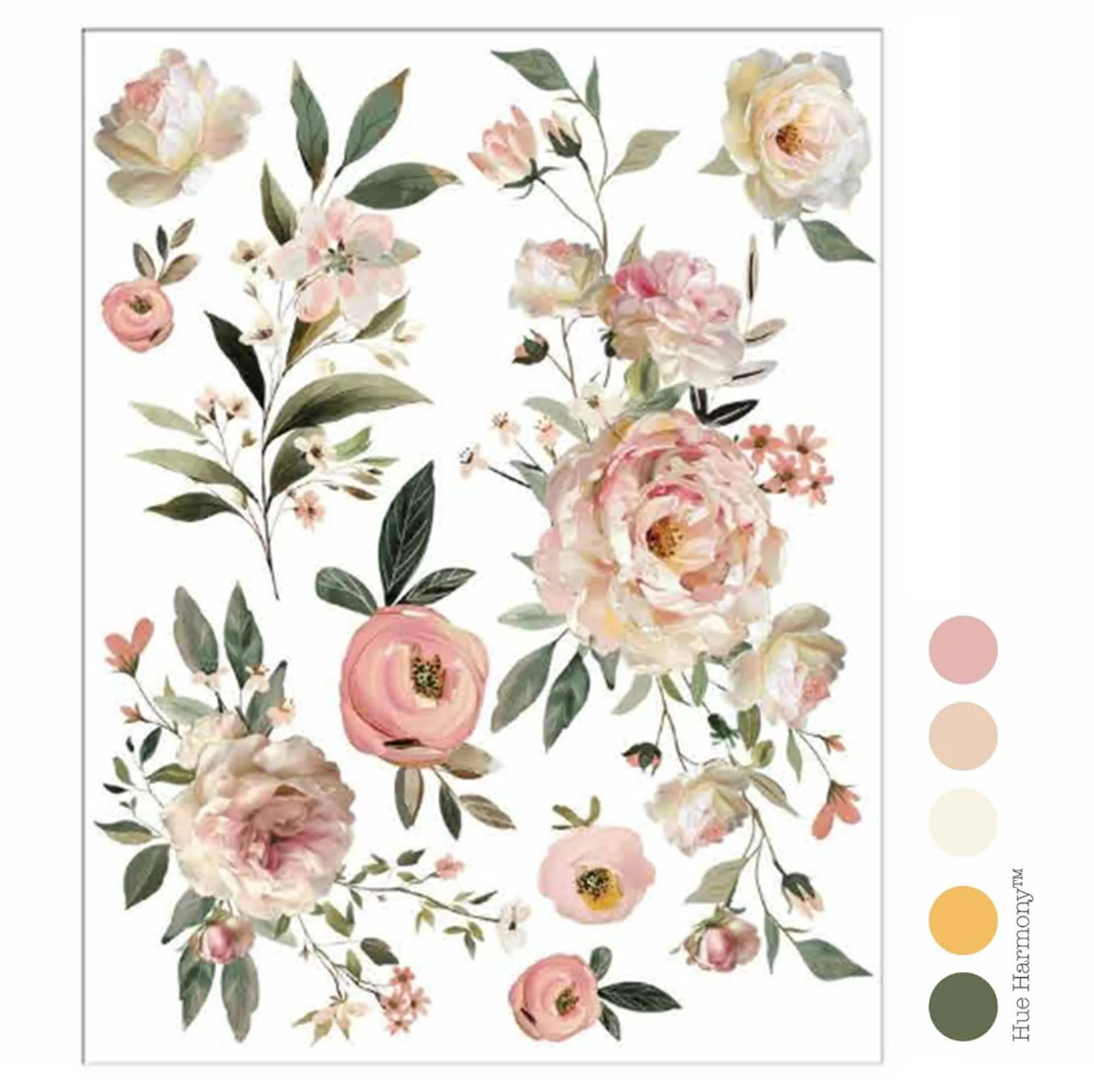 ReDesign with Prima - Blush Reverie Rub-On Transfer Set | 8.5x11, 3 Sheets - Image 6