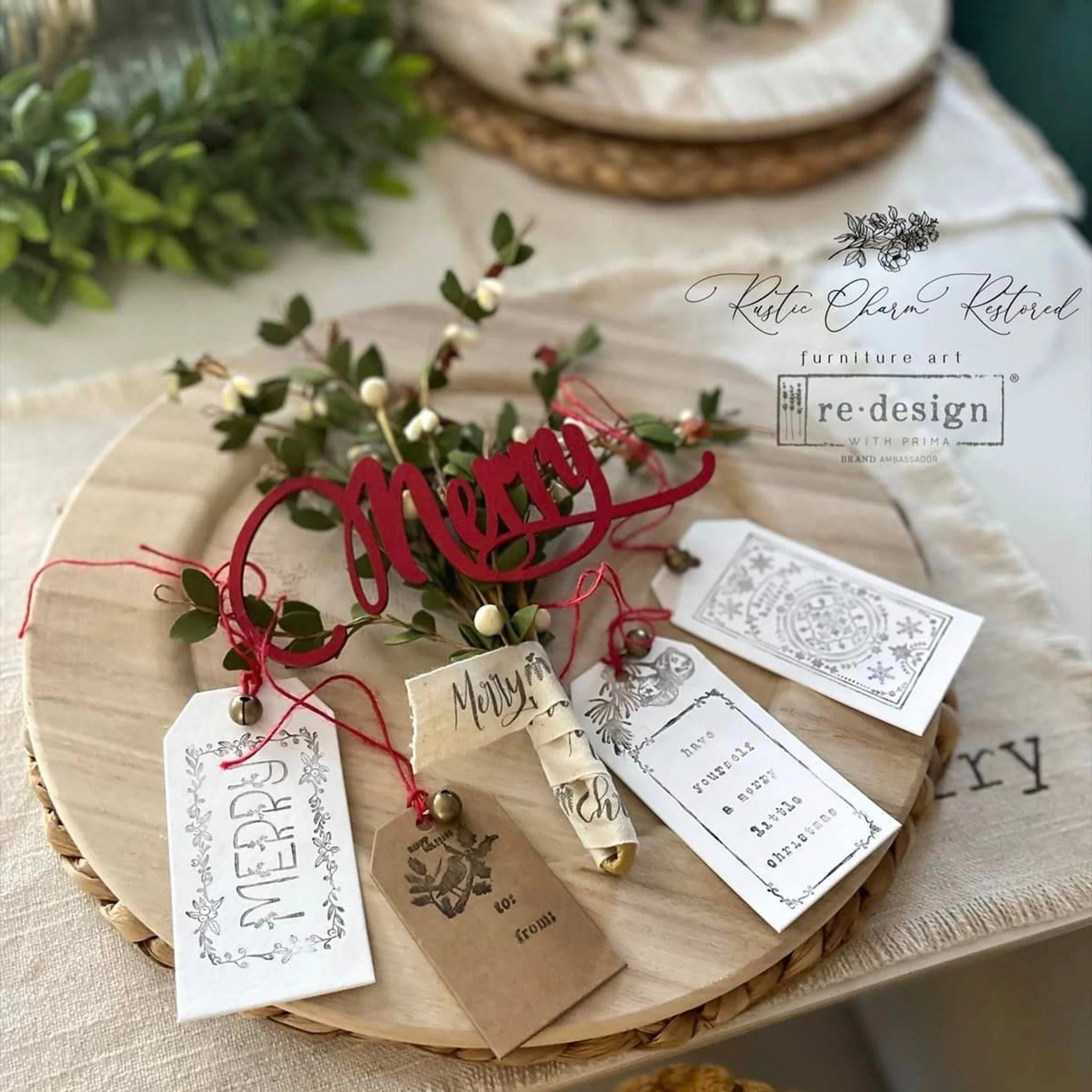 ReDesign with Prima - Christmas Chipboard Tags - Image 3