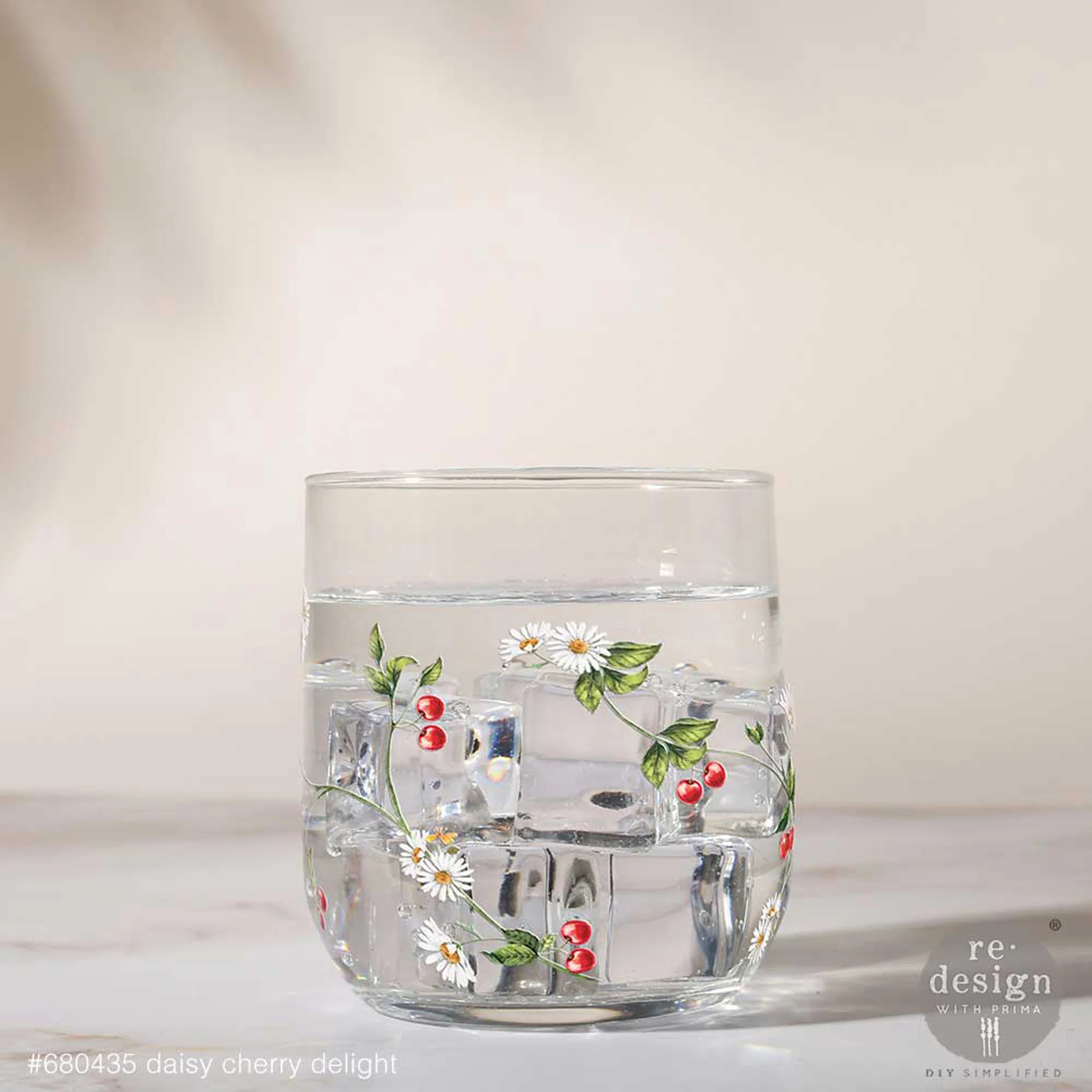 ReDesign with Prima - Daisy Cherry Luxe Transfers (2 Sheets) - Image 3
