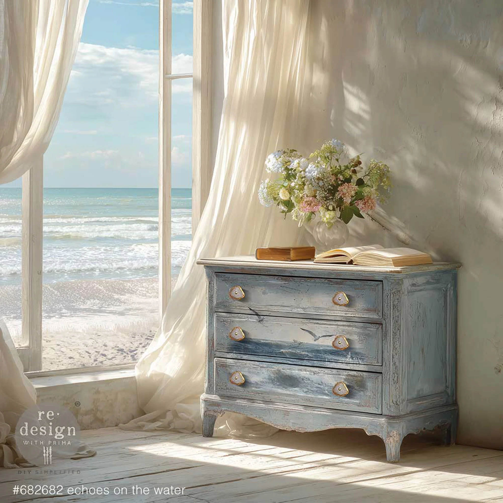 ReDesign with Prima - Echoes on the Water Decoupage Paper (19.5x30) - Image 3