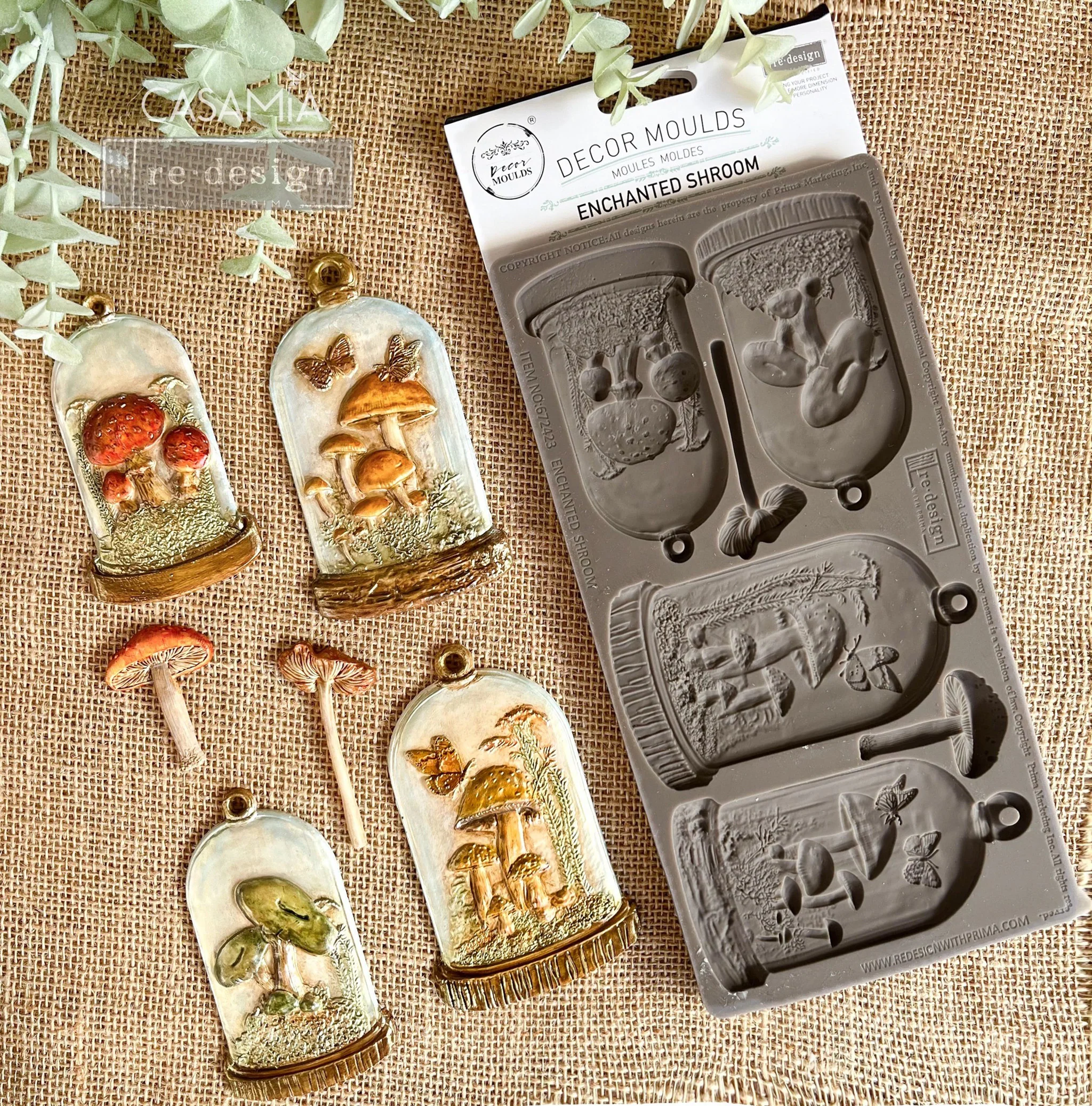 ReDesign with Prima - Enchanted Shroom Silicone Mold (5x10 Size) - Image 5