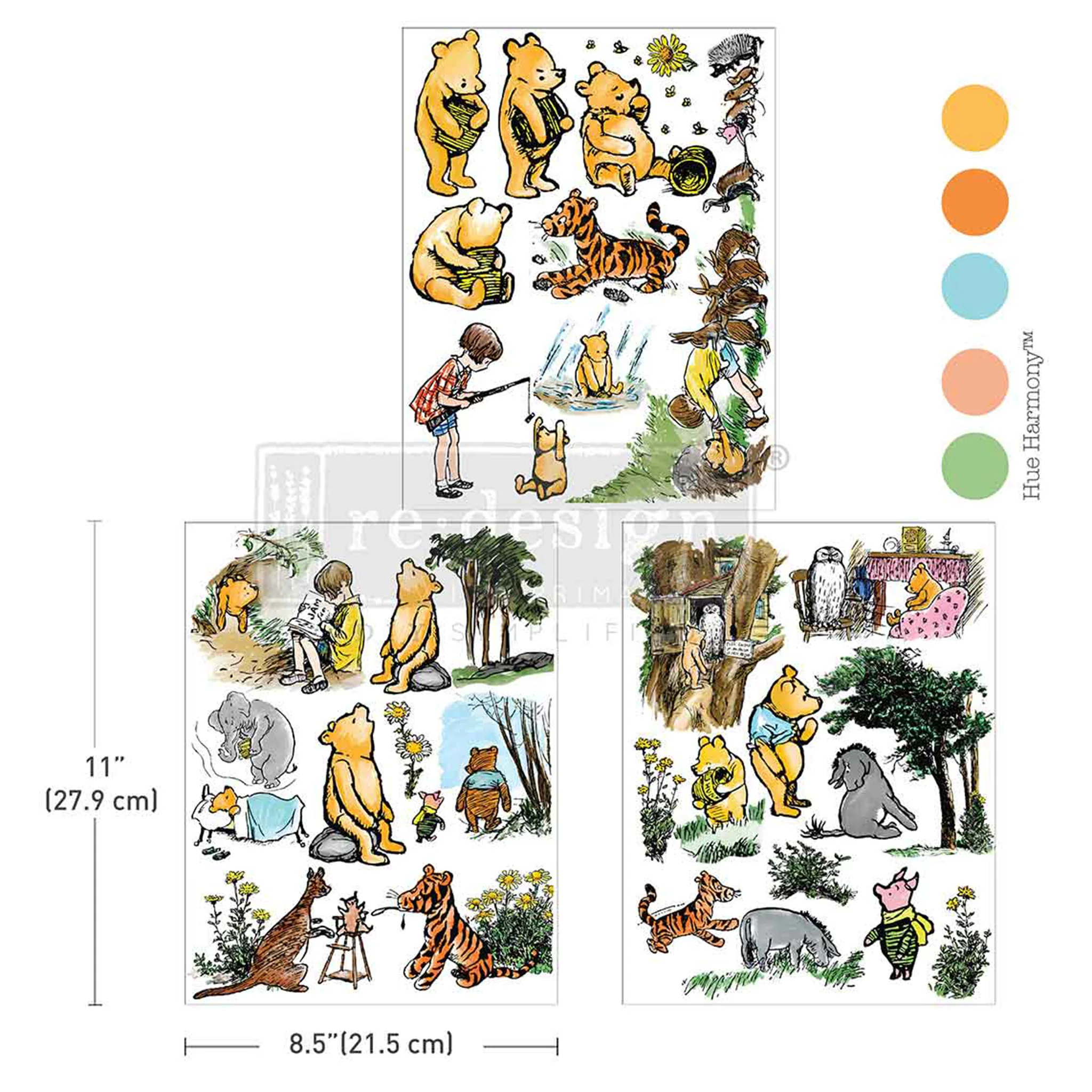 ReDesign with Prima - Honeyfern Hollow Rub-On Transfer Set | 8.5x11, 3 Sheets - Image 4