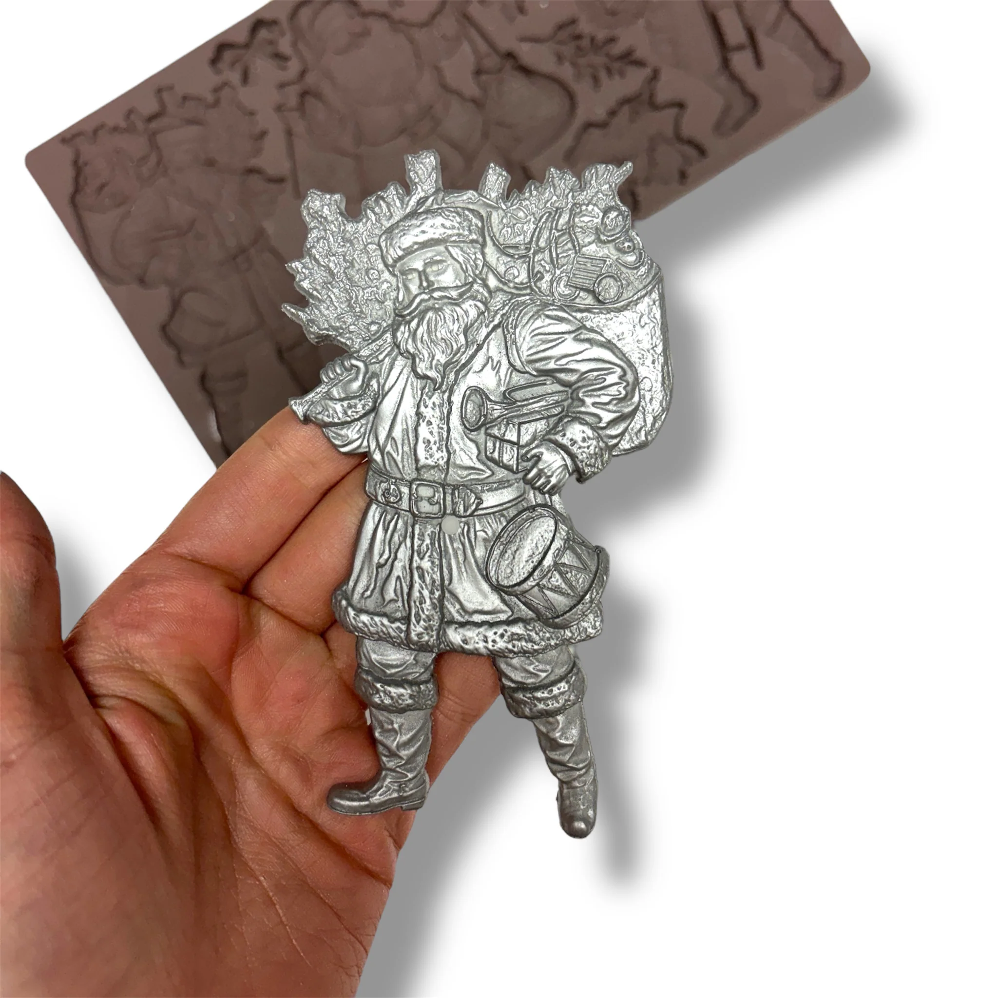 ReDesign with Prima - Santa Holiday Cheer Silicone Mold (5x10 Size) - Image 3
