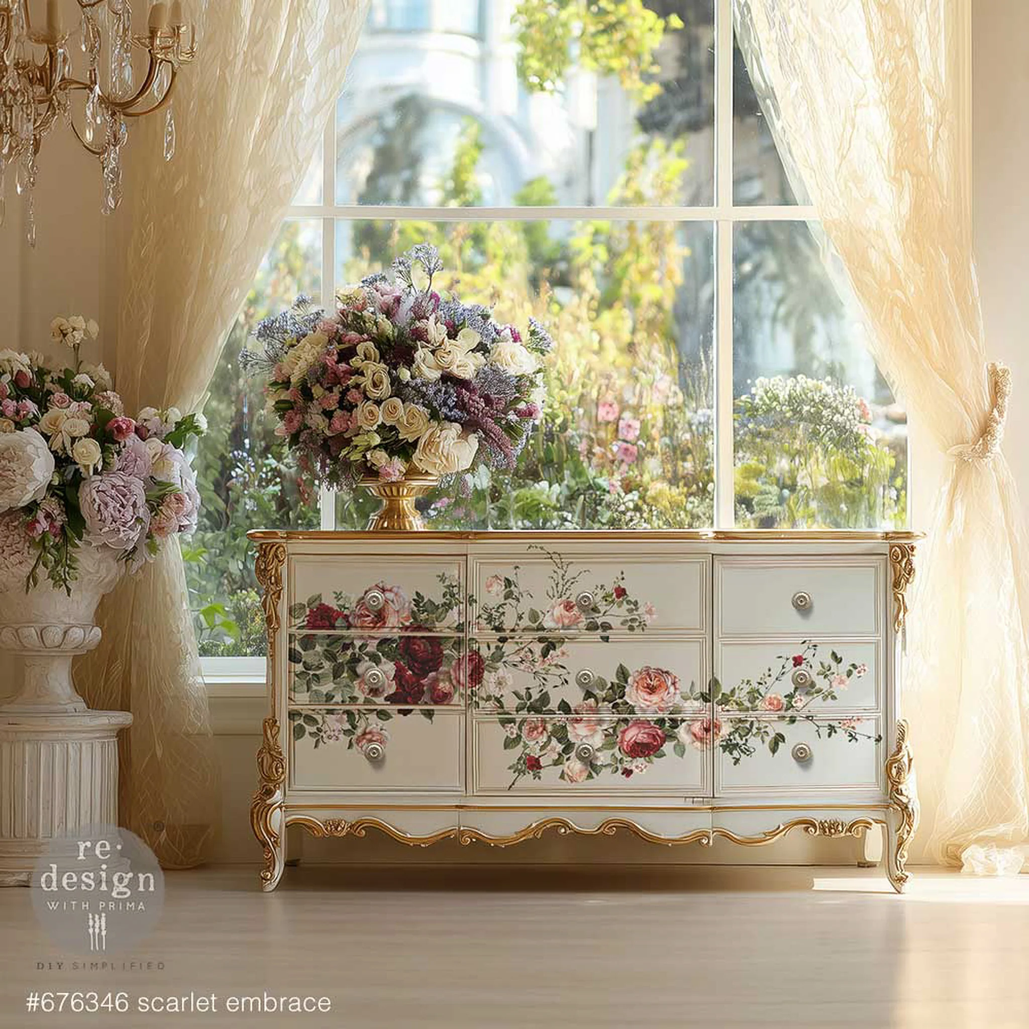 ReDesign with Prima - Scarlet Embrace Furniture Transfer (24x35) - Image 8
