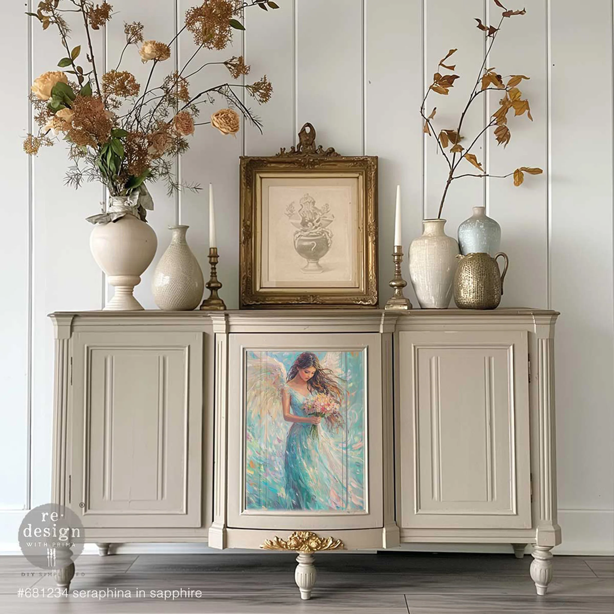 ReDesign with Prima - Seraphina in Sapphire Decoupage Paper (A3 Size) - Image 2