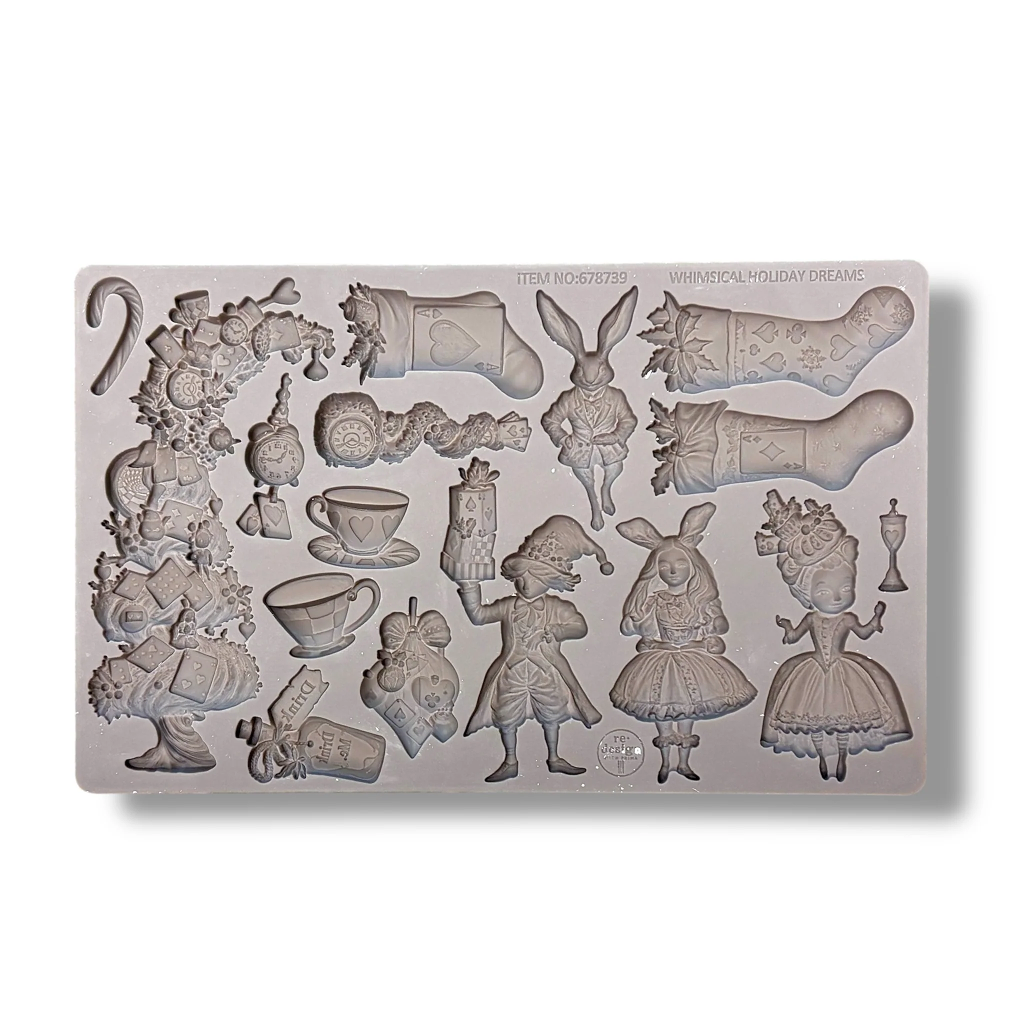 ReDesign with Prima - Whimsical Holiday Dreams Silicone Mold (5x8 Size) - Image 3