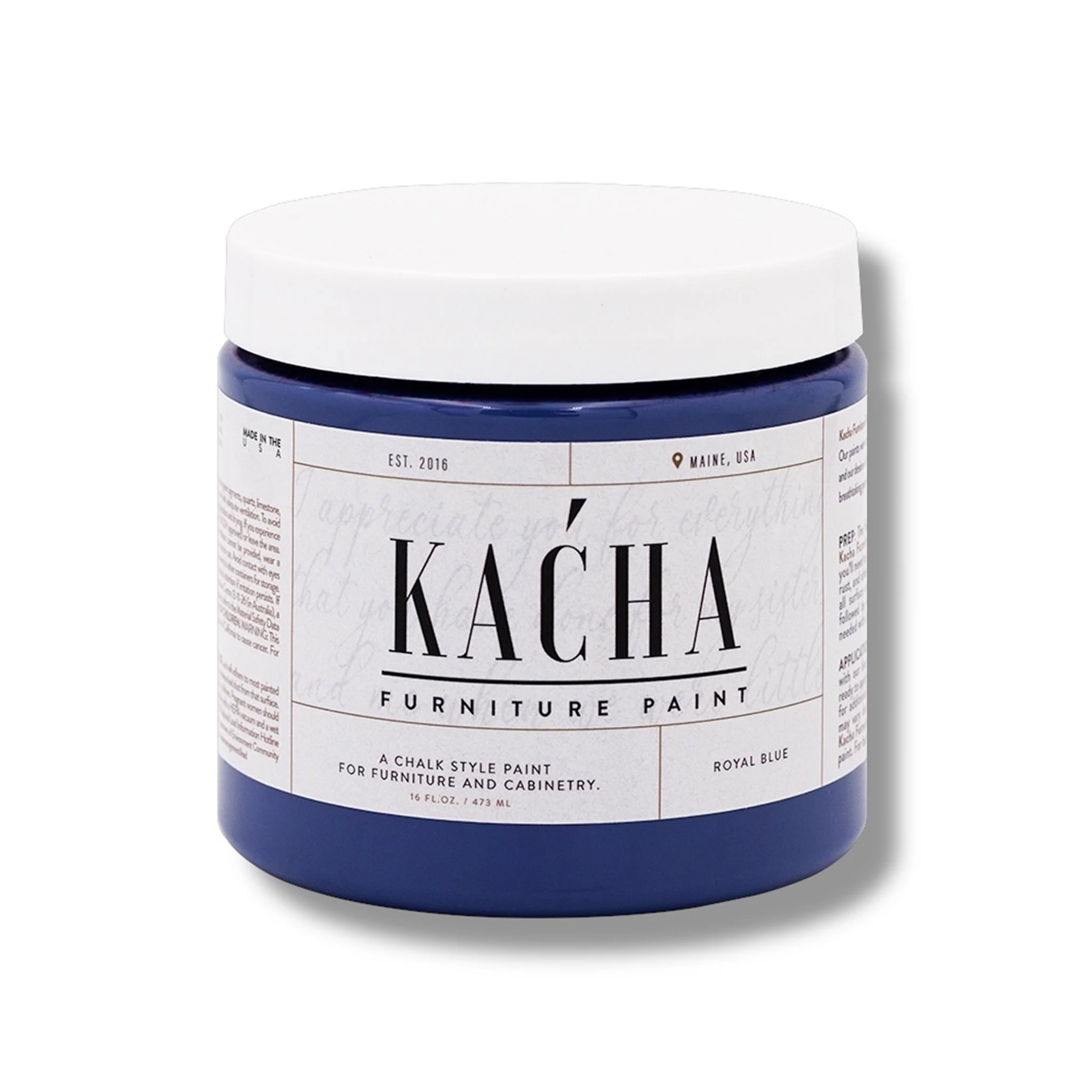 KACHA Furniture Paint - Royal Blue | Elegant Matte Finish (Available in 2 Sizes) - Image 4