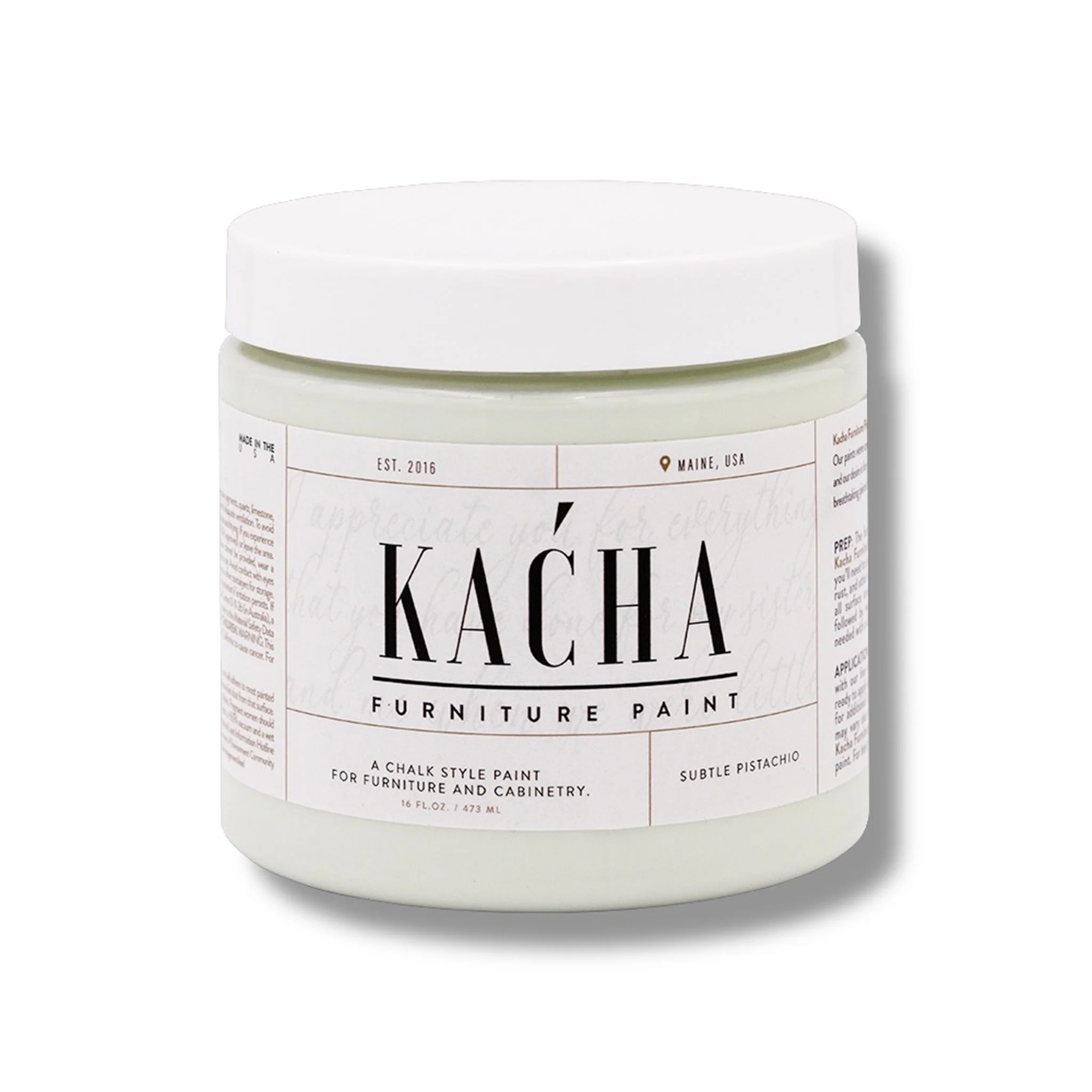 KACHA Furniture Paint - Subtle Pistachio | Elegant Matte Finish (Available in 2 Sizes) - Image 4