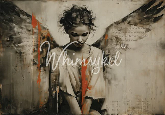 Whimsykel - Unseen Wings Decoupage Paper | 21x29 Furniture Paper - Image 3