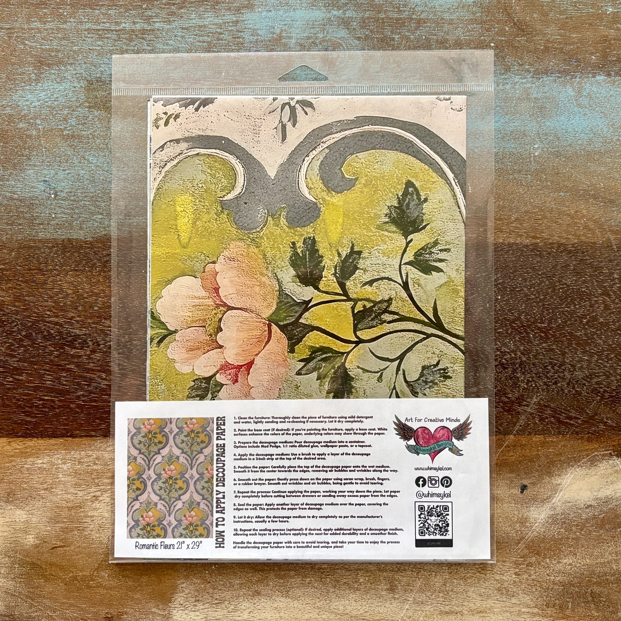 Whimsykel - Romantic Fleurs Decoupage Paper (21x29 Size) - Image 6