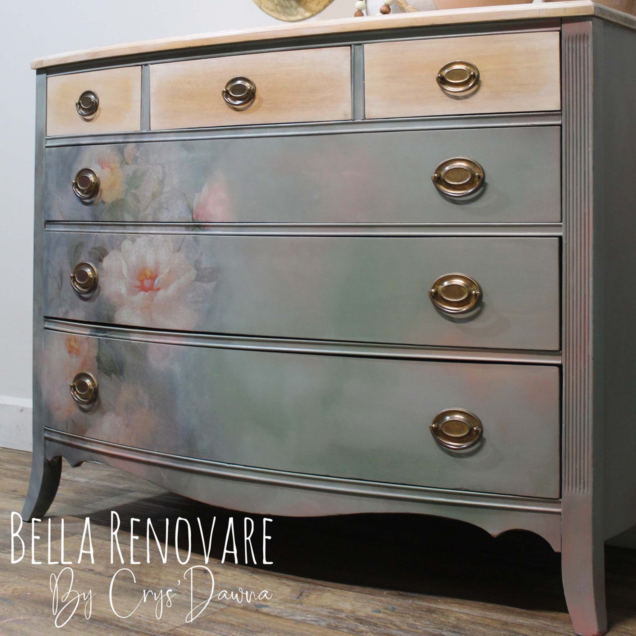 Whimsykel - Weathered Roses Decoupage Paper (21x29 Size) - Image 2