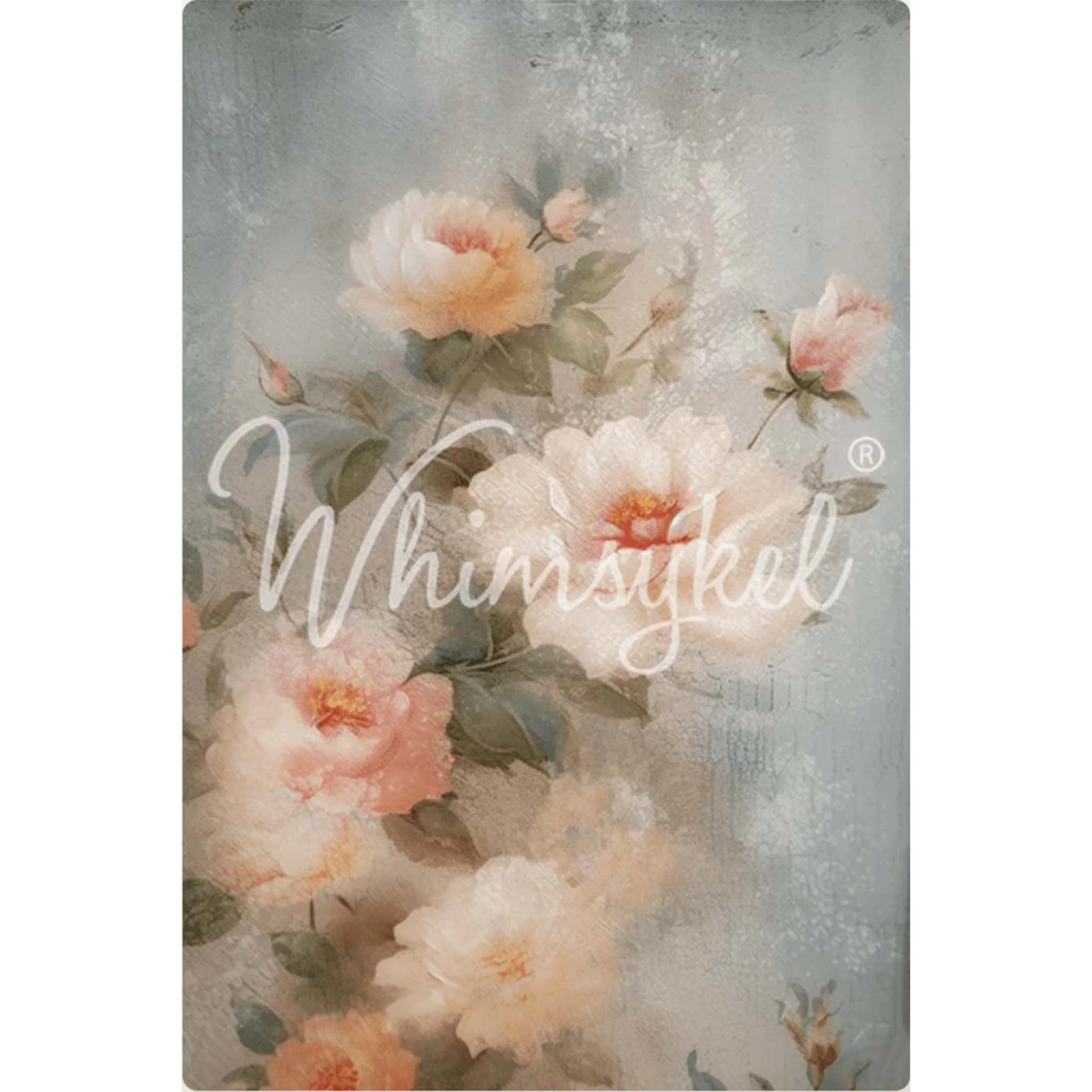 Whimsykel - Weathered Roses Decoupage Paper (21x29 Size) - Image 3